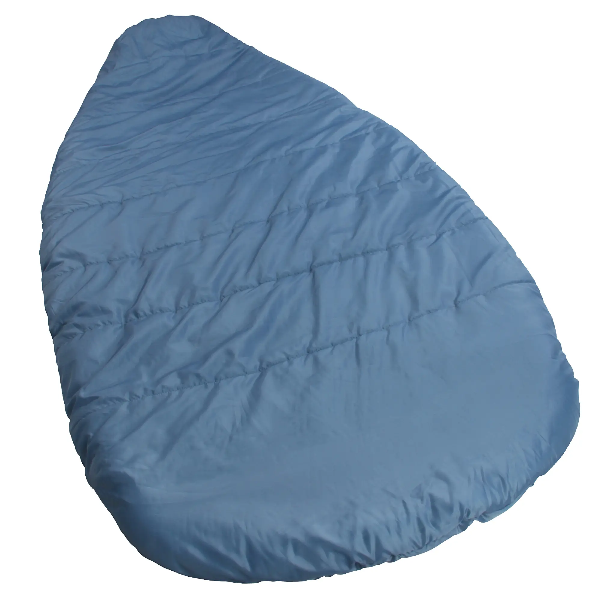 yourGEAR Campingschlafsack Calima XL, extra breiter, eiförmiger Schlafsack in Blau-Grau, 230x110 cm, für Temperaturen bis -10°C, mit viel Bewegungsfreiheit und warmer Füllung.
