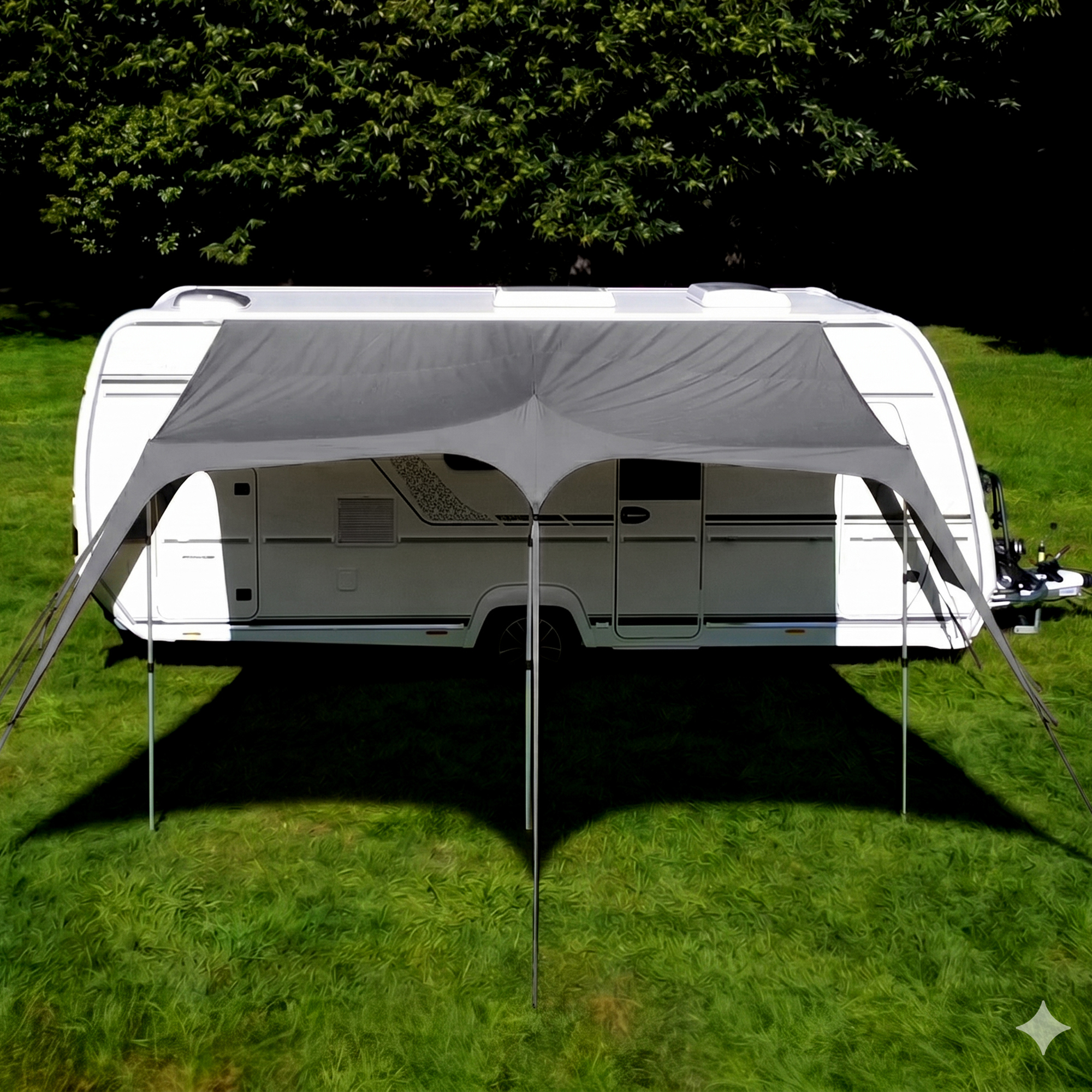 your GEAR Scilla PES 400 x 250 - Caravan Tarp Wohnwagen Sonnensegel Wohnmobil Sonnendach Vordach