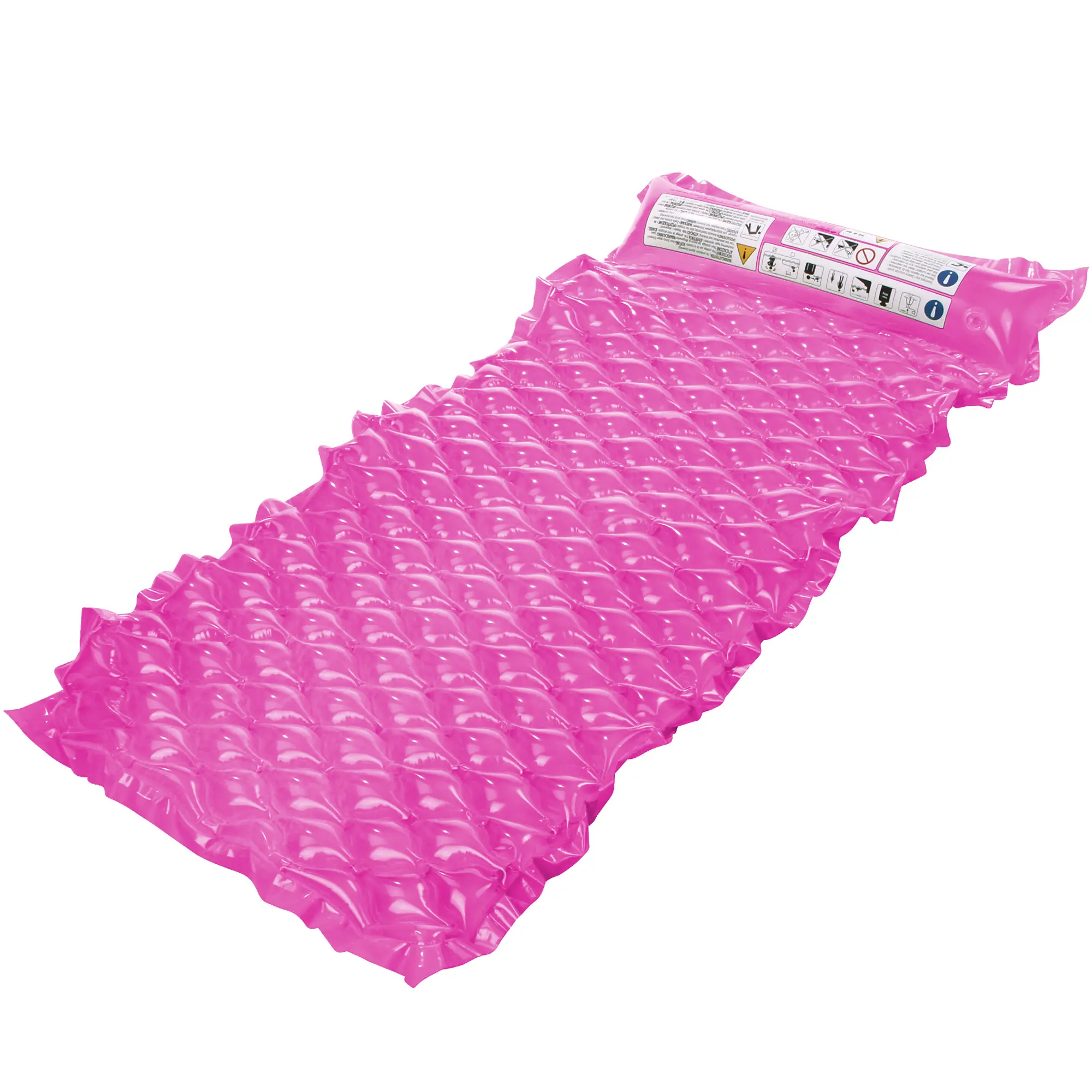 Jilong Wave Mat Pink 218x88cm Schwimmmatte Luftmatratze Strandmatte Poolliege Wasserliege