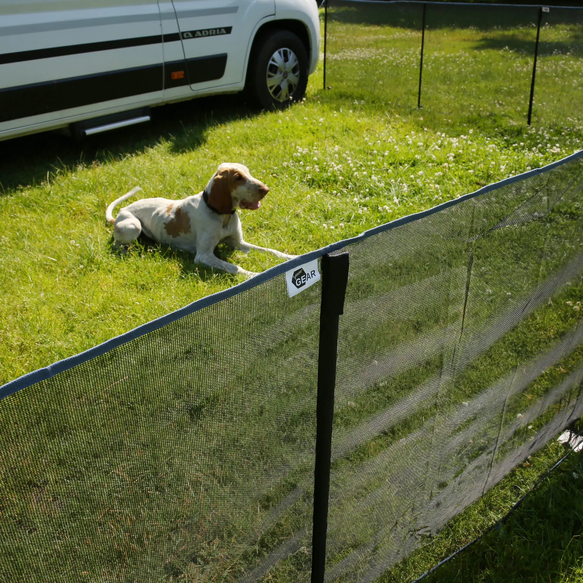 Recinzione Per Animali 9,1m X 33cm – 21 Pannelli In Metallo Senza Scavo, Con Picchetti E Fascette, Anti-fuga Per Cani E Conigli