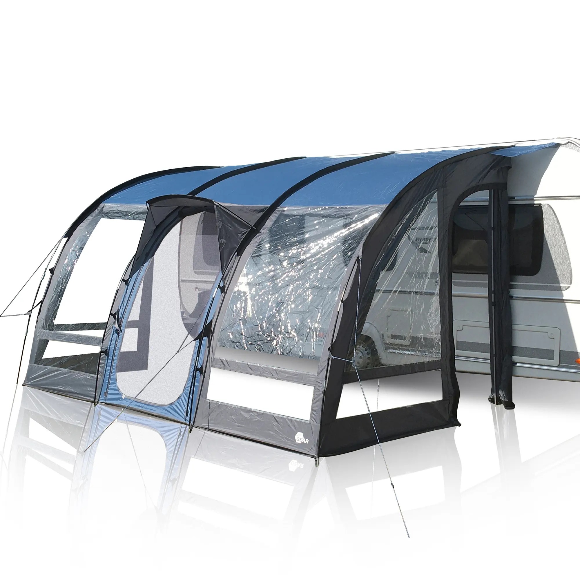 yourGEAR tenda caravan Verona 390 tenda caravan tenda rimorchio impermeabile 5000mm grigio blu