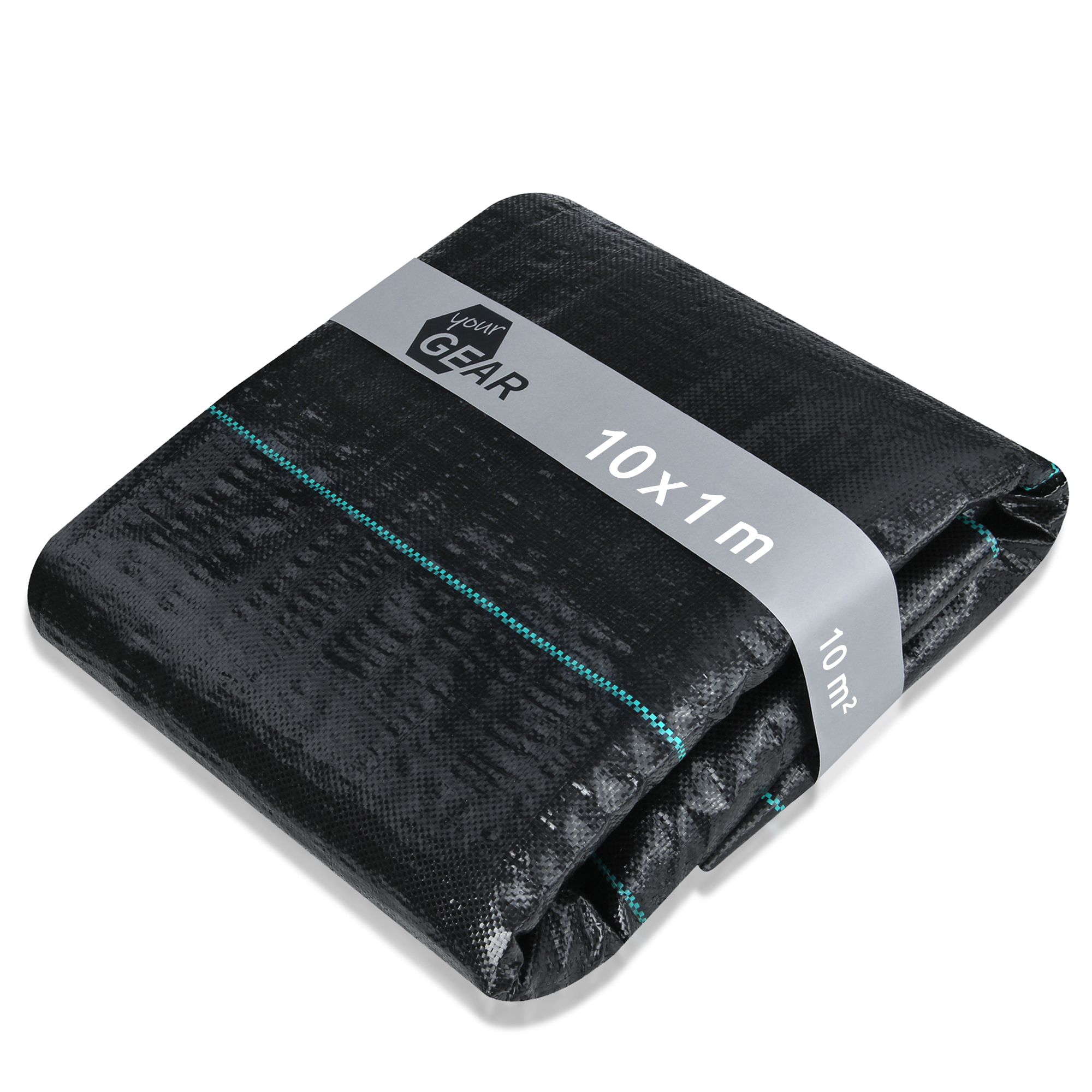 2nd Chance - your GEAR 10 m² Unkrautfolie 10x1 m Gartenvlies Bodengewebe Unkrautschutz-Vlies 100g/m² (71141)