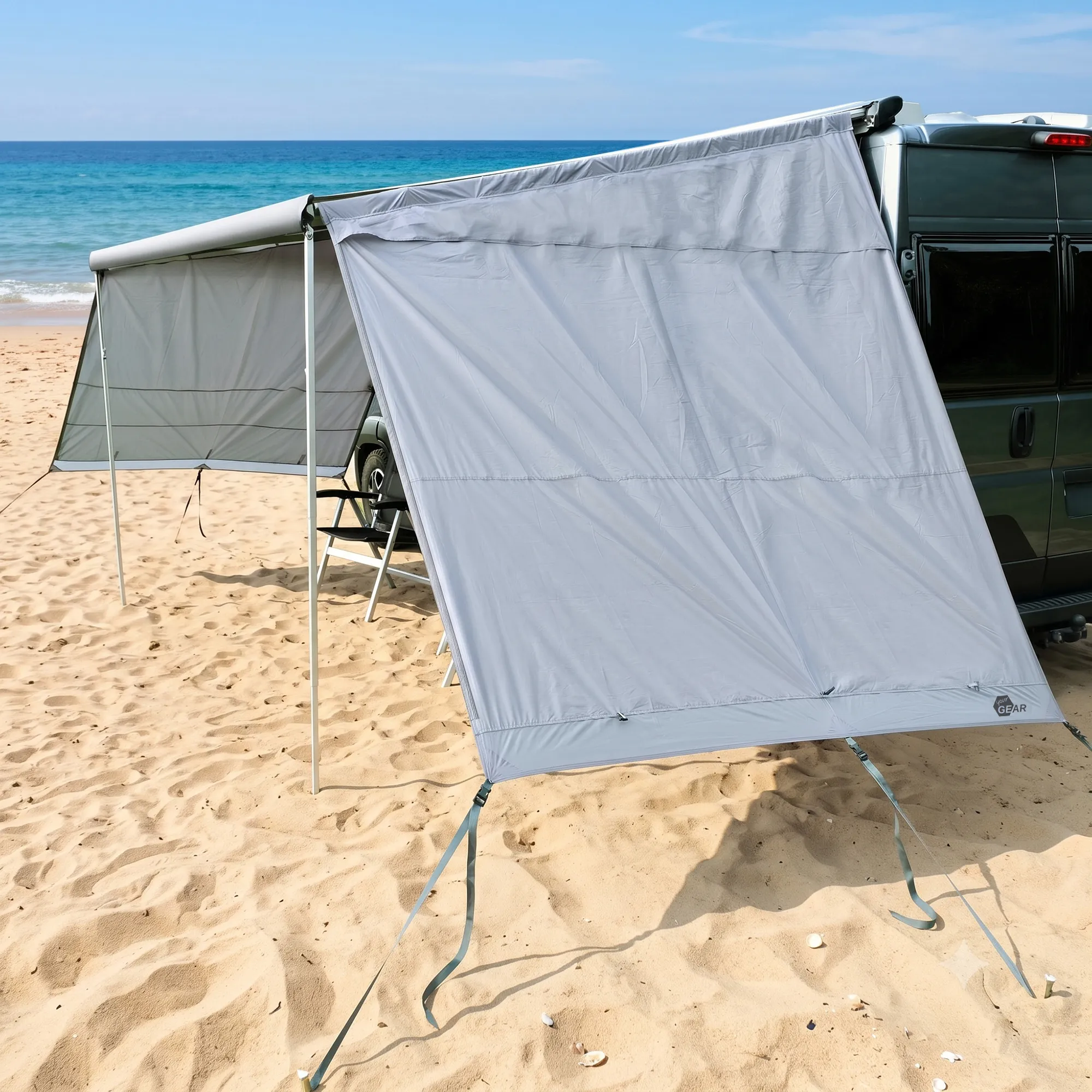 your GEAR Sun + Rain Blocker Side Walls 300cm – Sicht-, Sonnen- & Regenschutz Thule Omnistor 9200