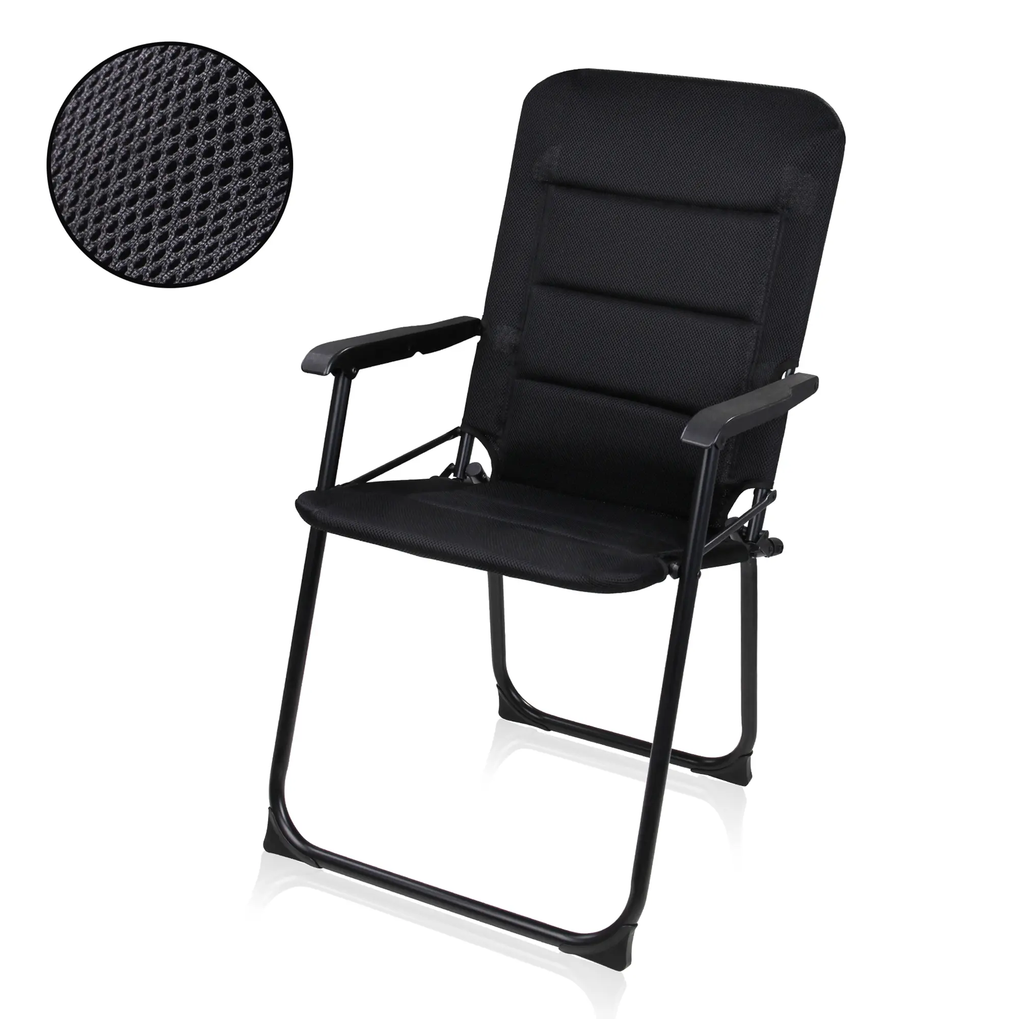 your GEAR Chaise camping Lipari 3D Mesh siège pliable rembourré tabouret fauteuil séchage rapide