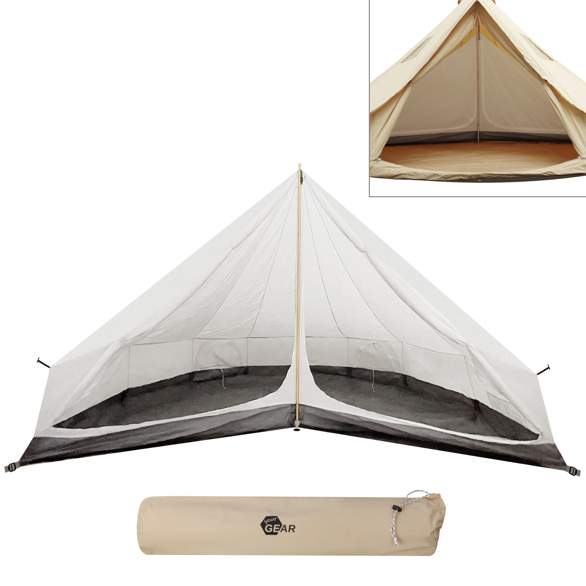 2nd Chance - your GEAR Schlafkabine für Zelt Desert 10 Pro | Innenzelt für 6 Personen (71271)