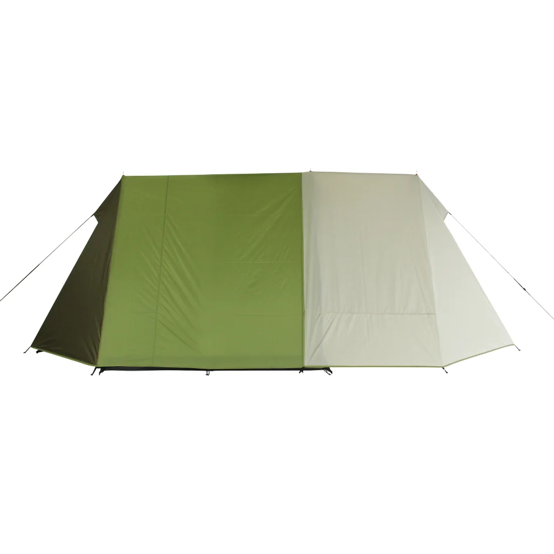 10T Zelt Mungaroo 3 Mann Hauszelt in Grün und Beige, wasserdichtes Campingzelt mit Stehhöhe, stabilem Gestänge und großzügigem Wohnraum, ideal für Familien und Outdoor-Aktivitäten.