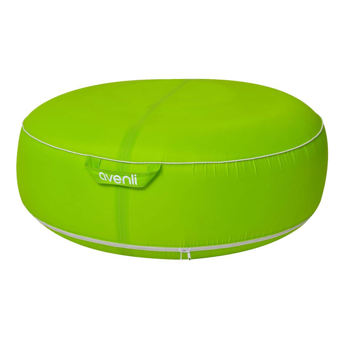 Avenli Pouf I Sitzkissen 98x38cm Sitzsack aufblasbar gewebeverstärkter Bezug wasserfest Outdoor grün