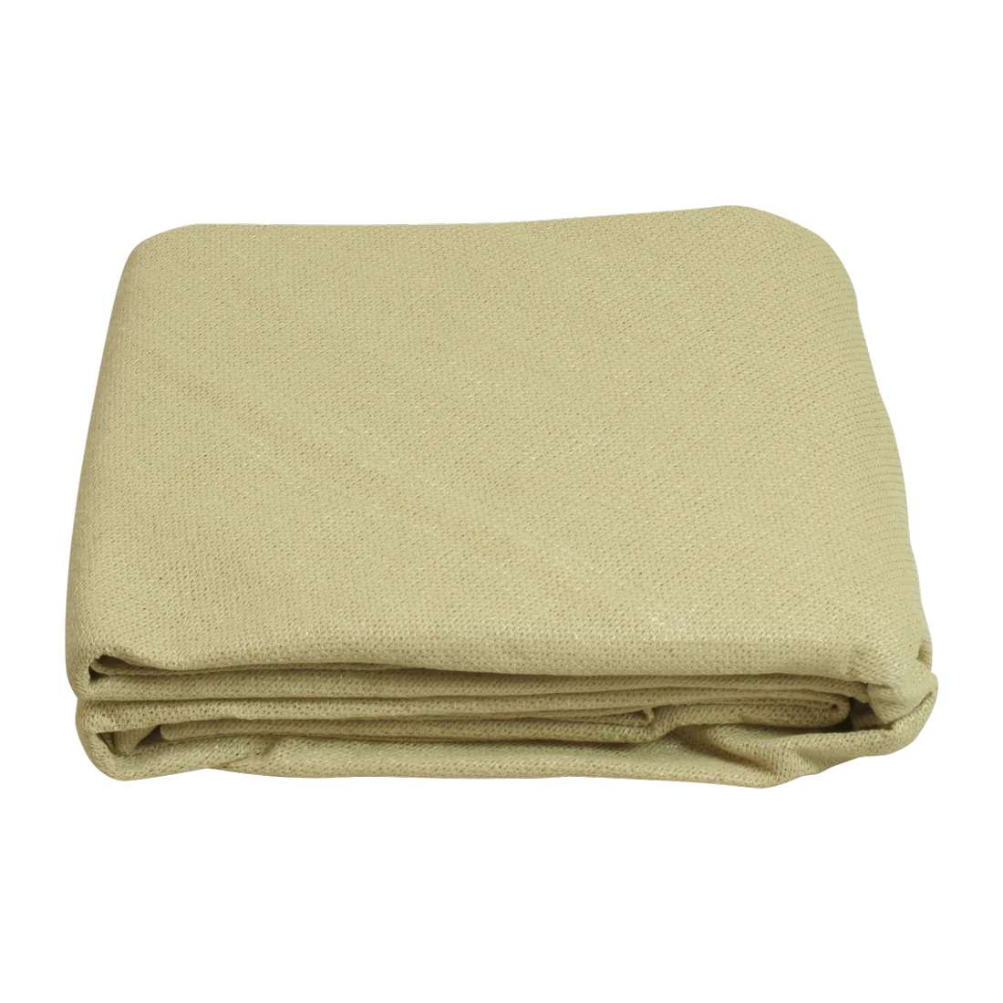 Tarp 10T Patterson carré 5x5 m beige, tissu plié, matériau respirant et résistant, conçu pour l’ombrage extérieur avec protection UV 90 %. Idéal pour jardin, terrasse, balcon ou camping.