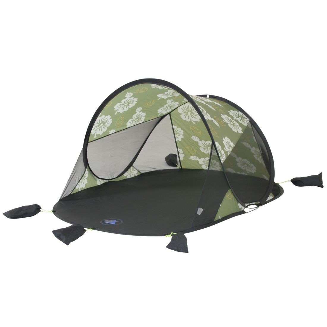 2nd Chance - 10T Pop Up Strandmuschel Flower UV 50+ Strandzelt 2 Mann Sonnenschutz Reise Windschutz Wurfzelt (76424)