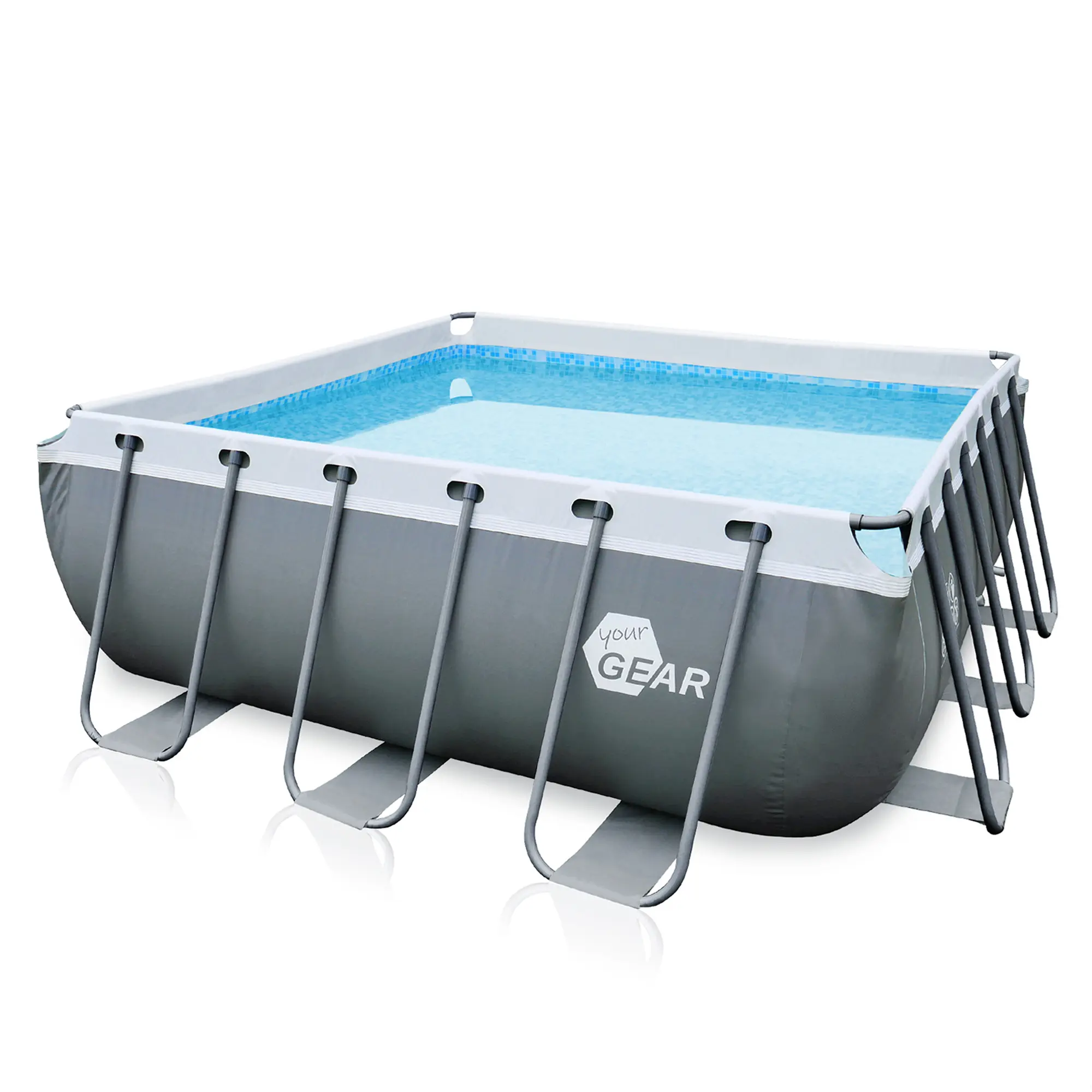 your GEAR Piscina famiglie 3x3x1m con struttura in acciaio Pool giardino Piscina bambini
