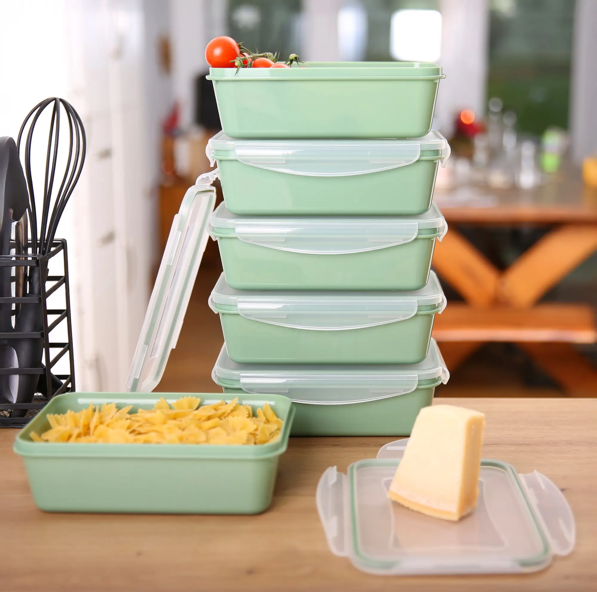 your GEAR Pila Set - 6 Frischhaltedosen 1350 ml für Lebensmittel mit Deckel