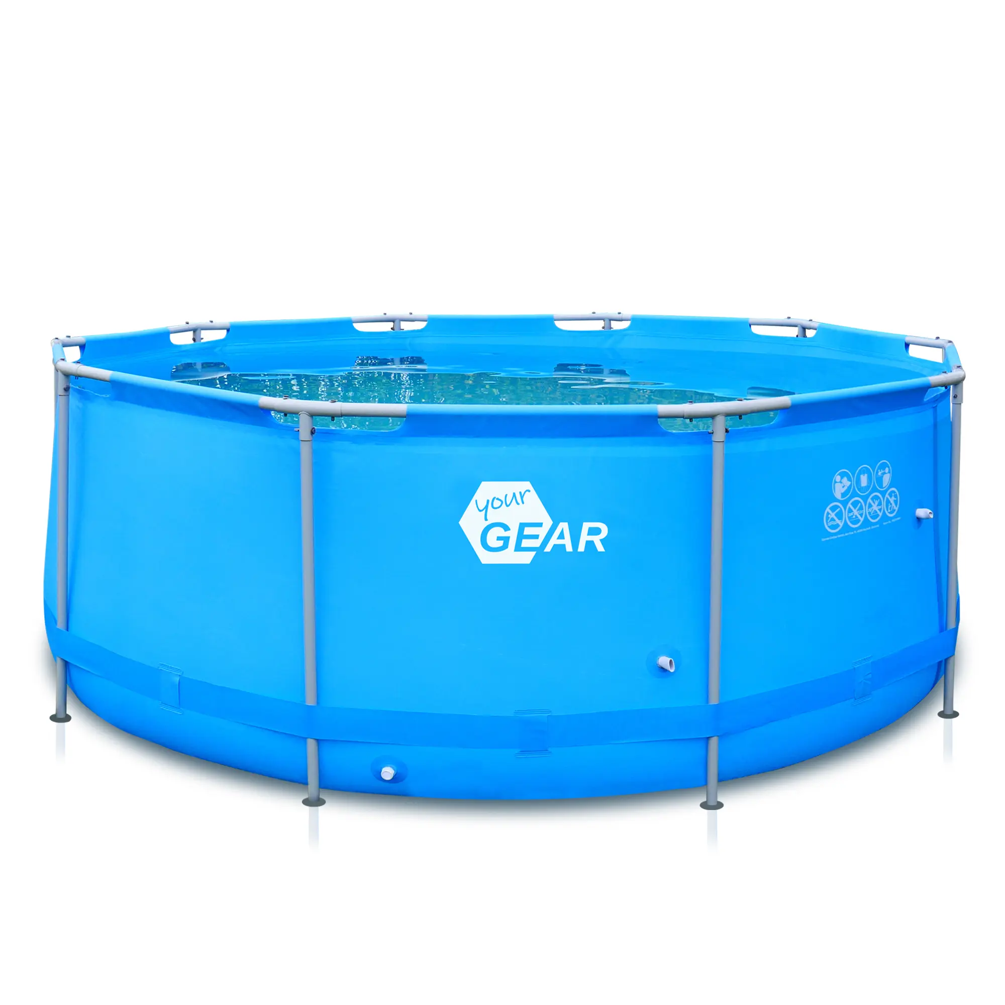 your GEAR Piscina famiglie Ø 366 x 122 cm con struttura in acciaio Pool giardino Piscina bambini