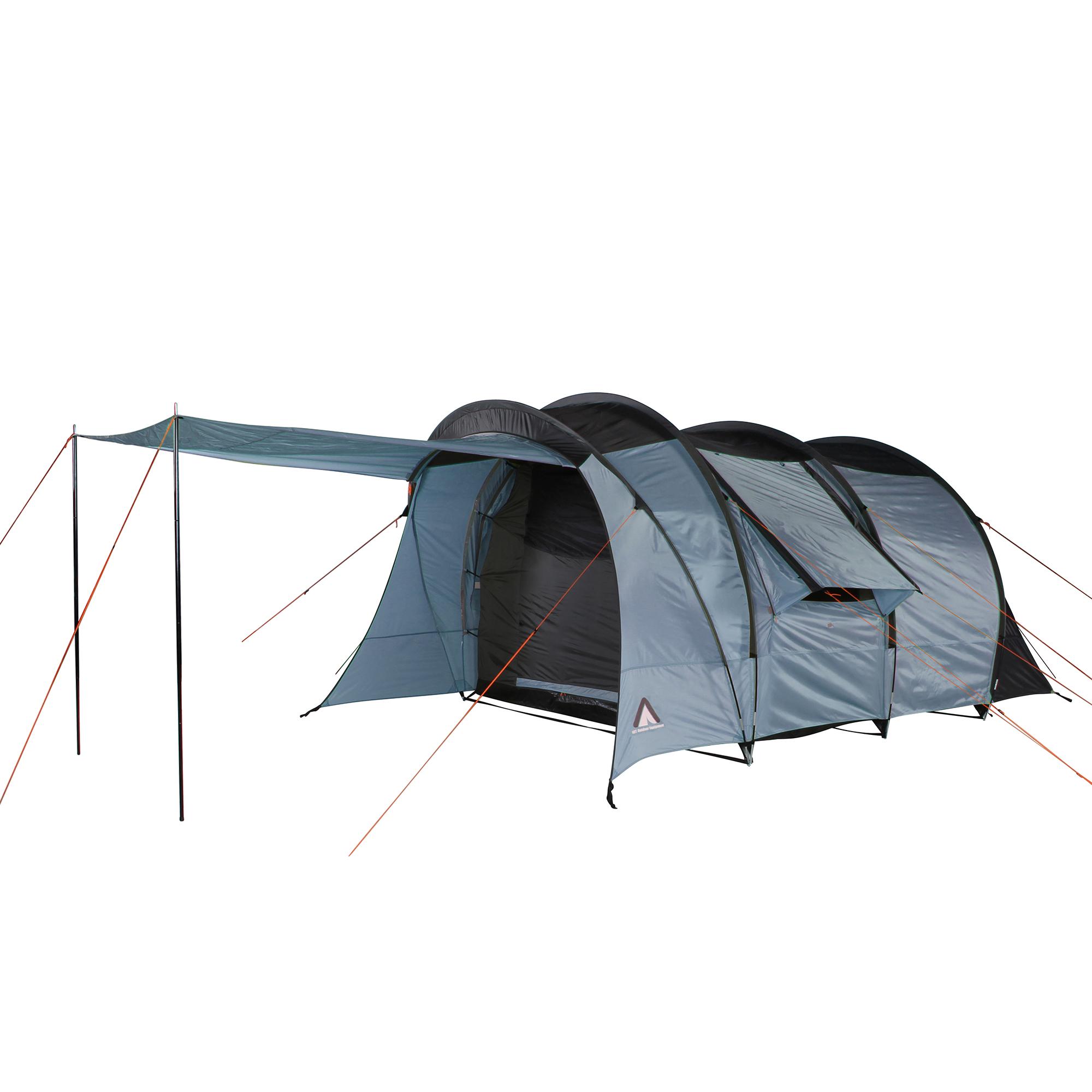 2nd Chance - 10T Zelt Oslo 5 Mann Tunnelzelt, wasserdichtes 5000mm Familienzelt XXL Schlafkabine Vordach (76613)