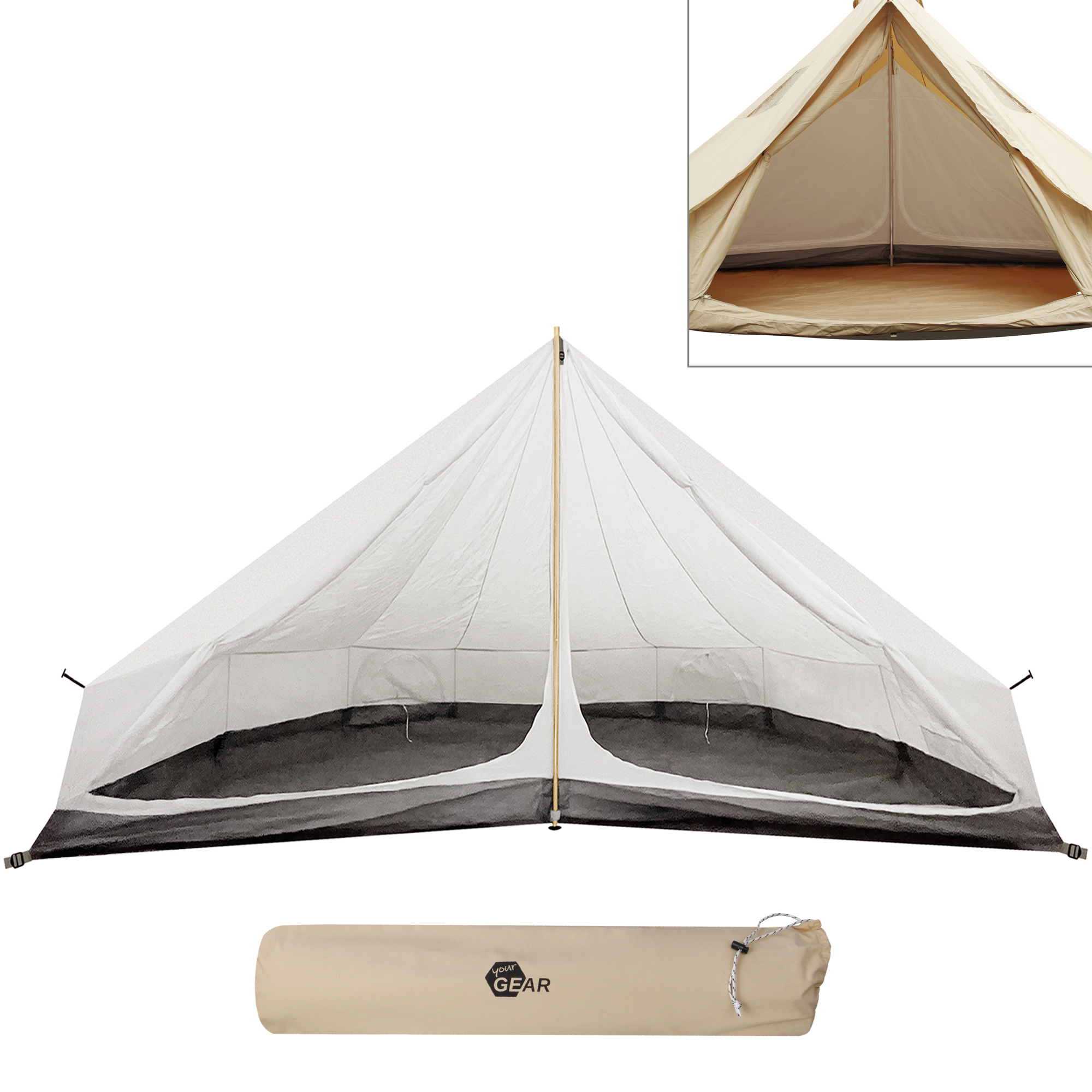 2nd Chance - your GEAR Schlafkabine für Zelt Desert 8 Pro | Innenzelt für 4 Personen (71270)