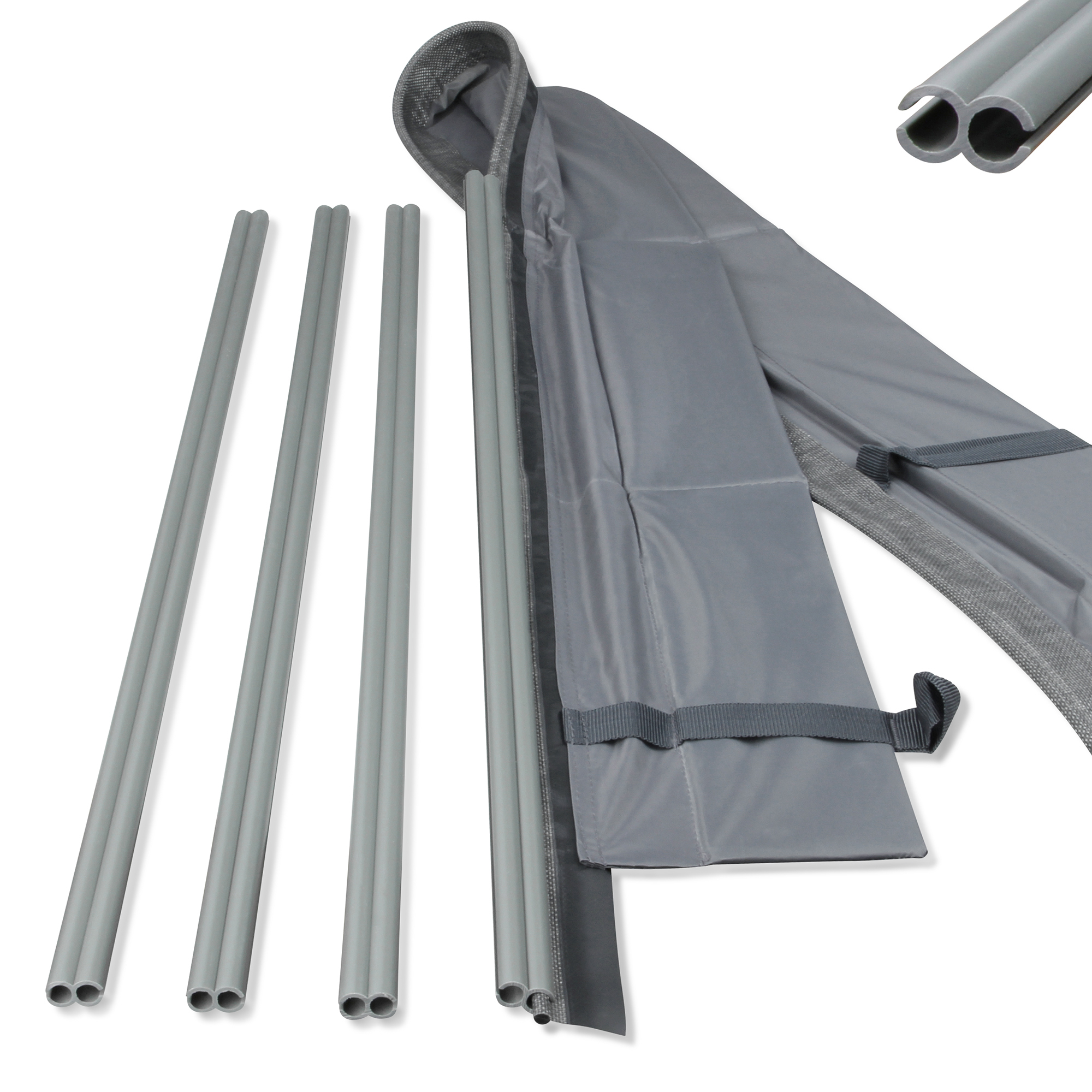 2nd Chance - your GEAR Magnetic Drive Away Kit magnetische Kederleiste 7mm Keder Adapterschienen für Bus-Vorzelte (71099)