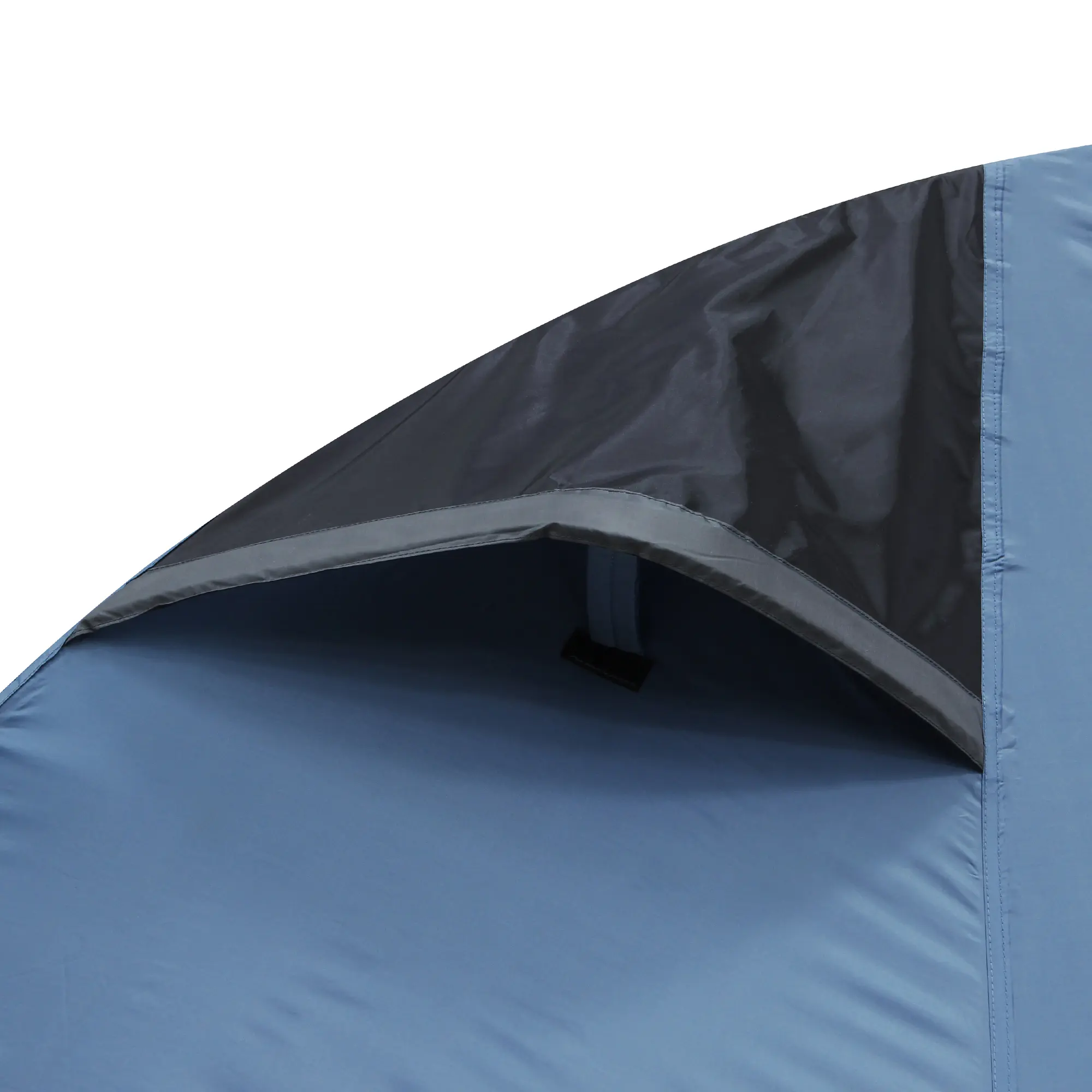 Close-up of the your GEAR ORA 2 person trekking tent showing the ventilation opening with UV 50+ protection and waterproof material, ideal for camping, trekking, and outdoor activities.