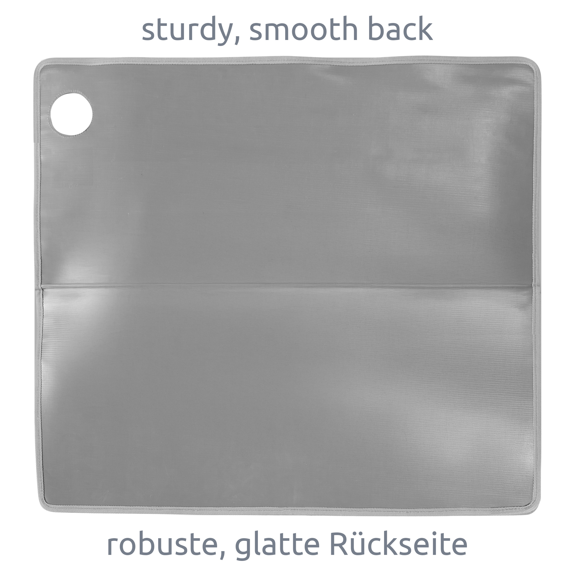 Organisateur your GEAR Ortles L pour porte arrière gauche de camping-car, surface robuste et lisse, découpe ronde en haut à gauche, conçu pour optimiser le rangement dans les fourgons aménagés et camping-cars.