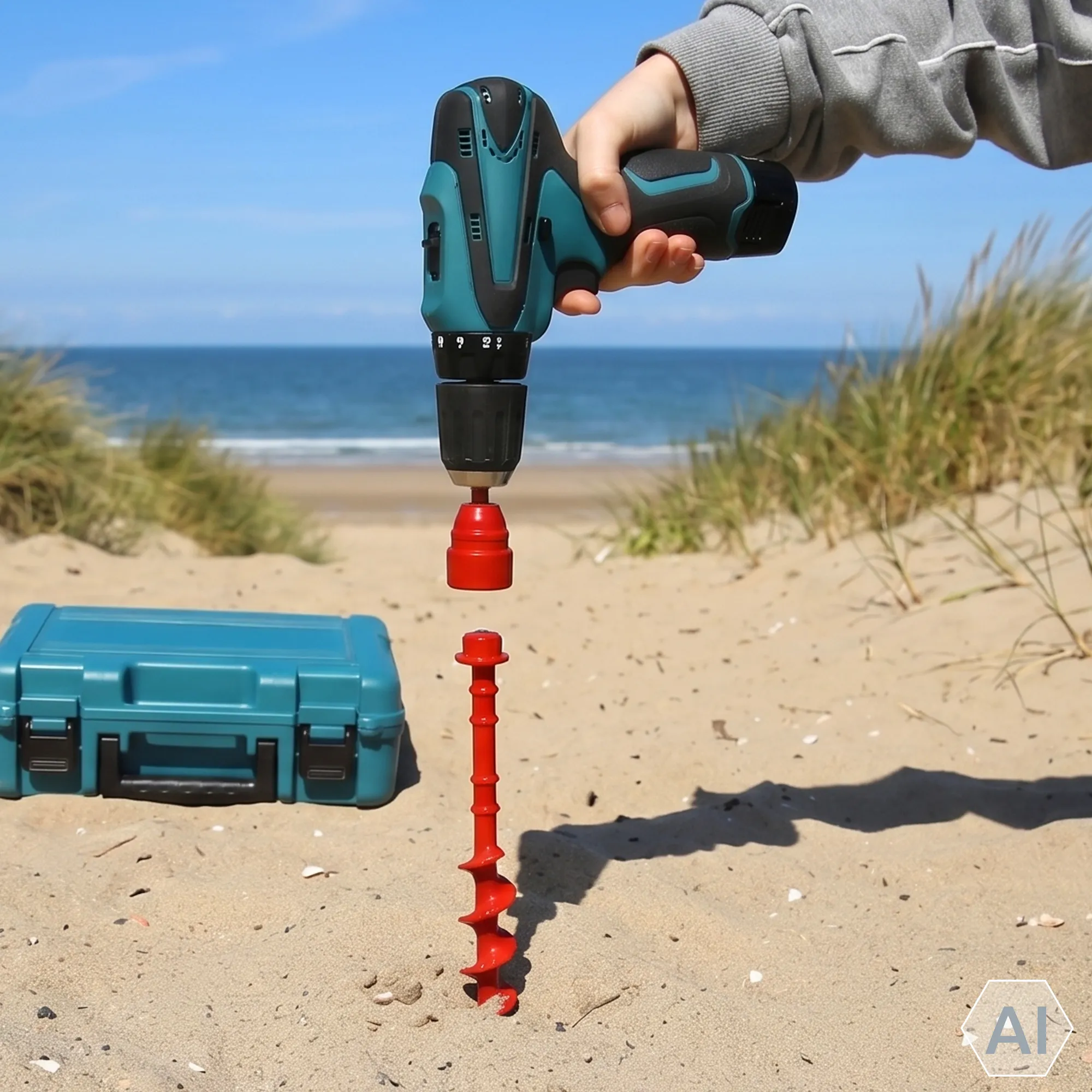 your GEAR Schraubhering SCR 31 cm - 6 XXL Zeltheringe für lockere, weiche und sandige Böden