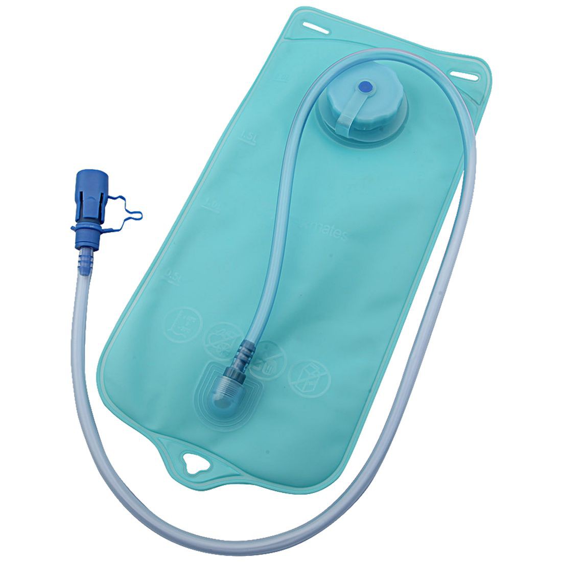 Trekmates Tanker 1,2 L Trinkblase Trinkbeutel Wasserbeutel Wassertank Hydration Bag für Rucksack Trinksystem, auslaufsicher und mit Easy-Stop