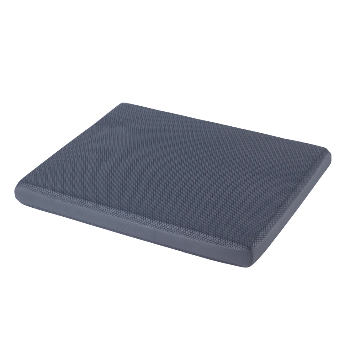 Cojín de equilibrio Spirit Balance-Block XL de 50x40x6 cm en color gris, superficie antideslizante y textura fina, ideal para yoga, fitness y ejercicios de estabilidad y fortalecimiento articular.