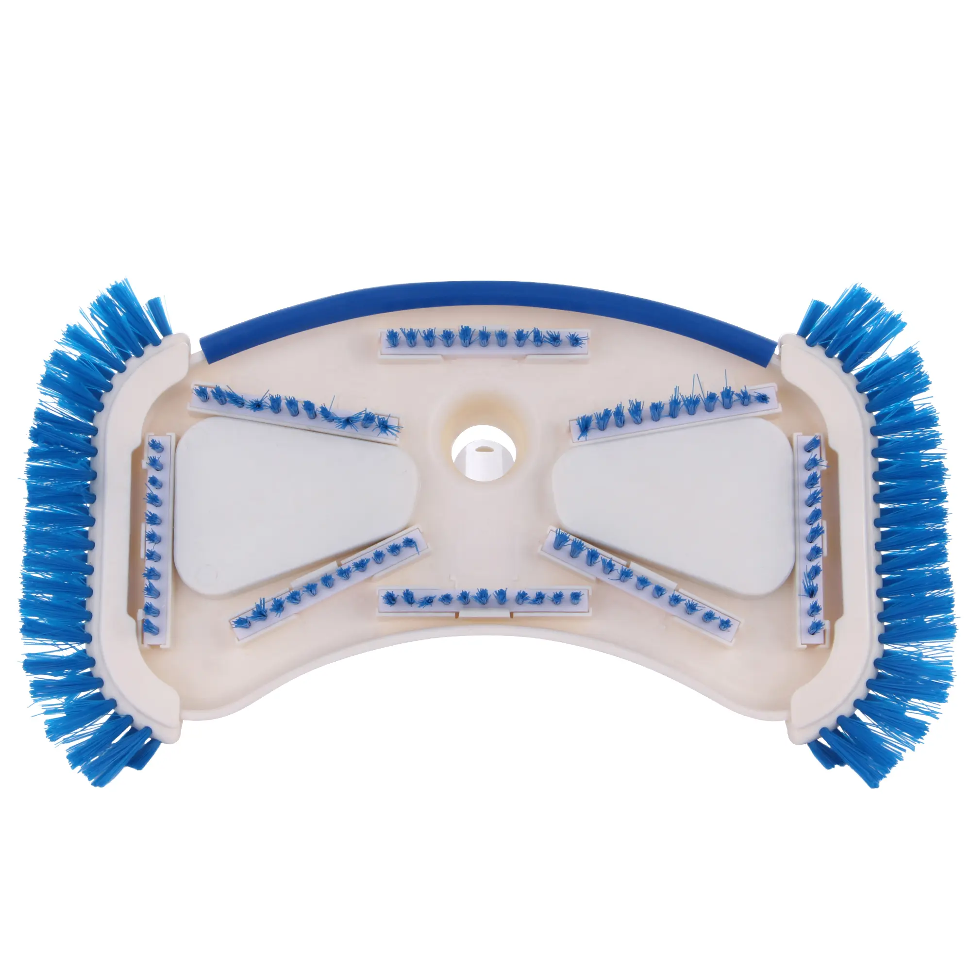 Aspirateur de piscine yourGEAR VH-B avec 8 brosses bleues, bande de protection, design incurvé robuste, connexion 32/38 mm, idéal pour le nettoyage efficace des piscines et bassins.