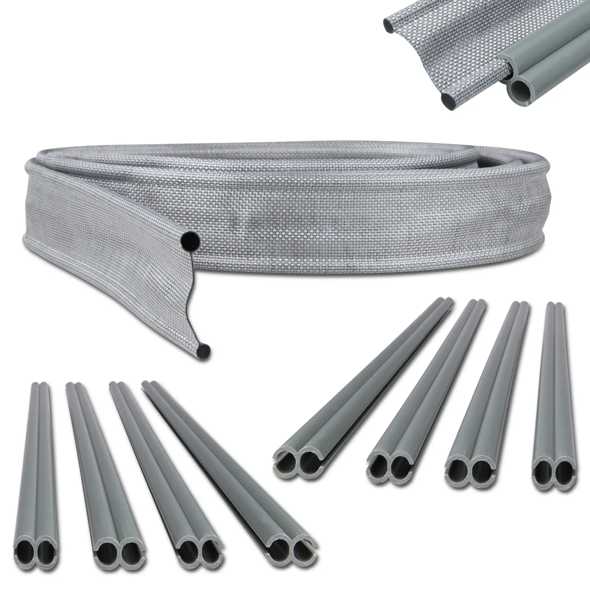 your GEAR Keder Drive Away Kit 430cm Set di adattatori per keder connessione staccabile 7mm a 5,8 mm