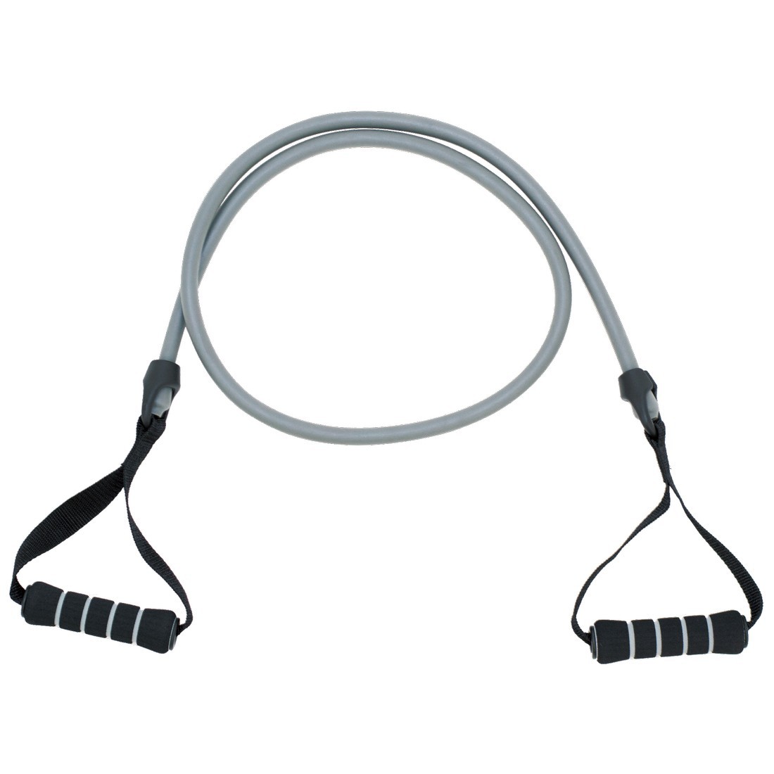 Spirit Expander Heavy 18kg Fitnessband in Grau mit zwei schwarzen Schaumstoffgriffen, ideal für Krafttraining und Gymnastik. Widerstandsband von Spirit TCR, geeignet für effektives Heim-Workout.