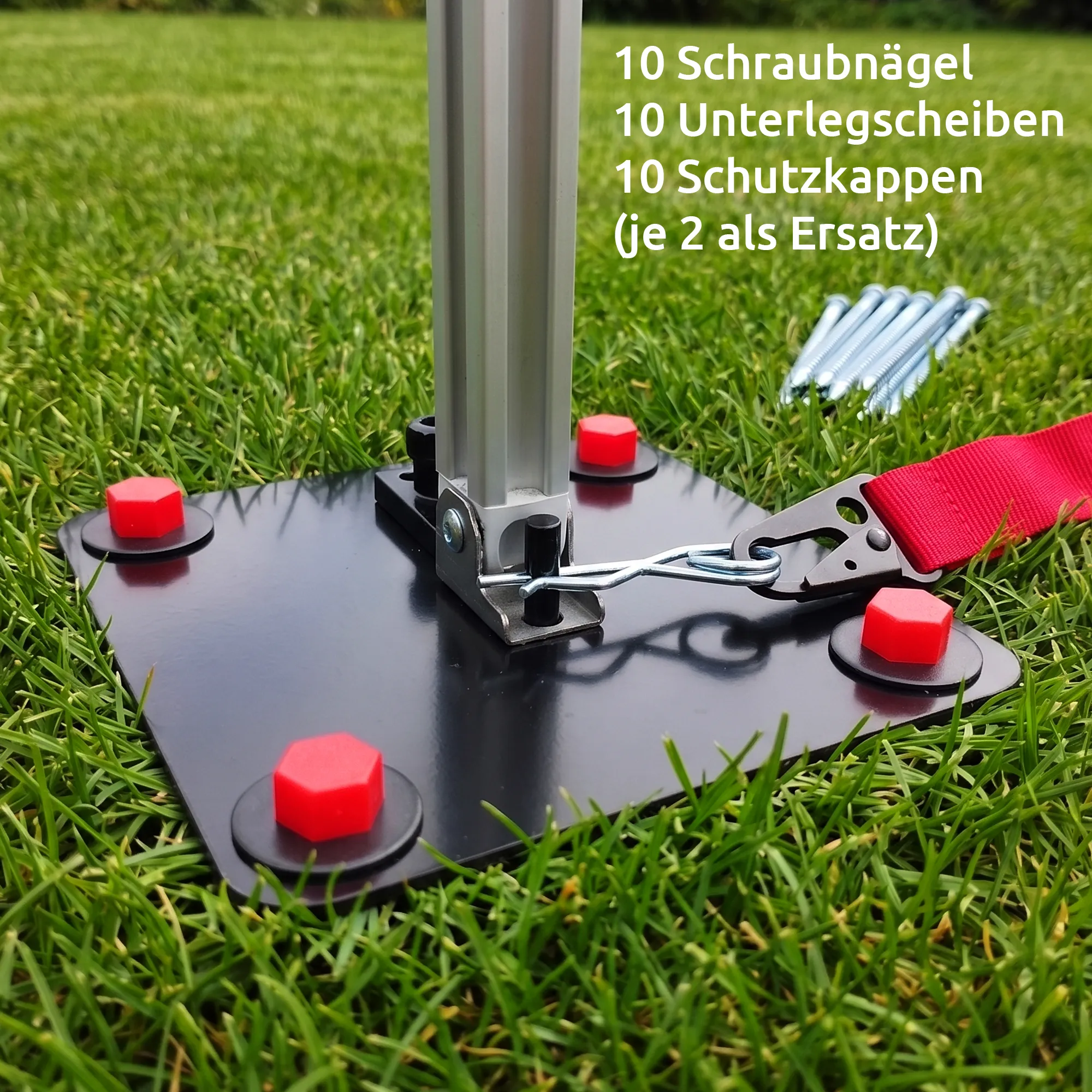 your GEAR Ancor Plate MONTANA - Ankerplatten-Set Stützfuß Fixierung für Thule Dometic Fiamma Markise