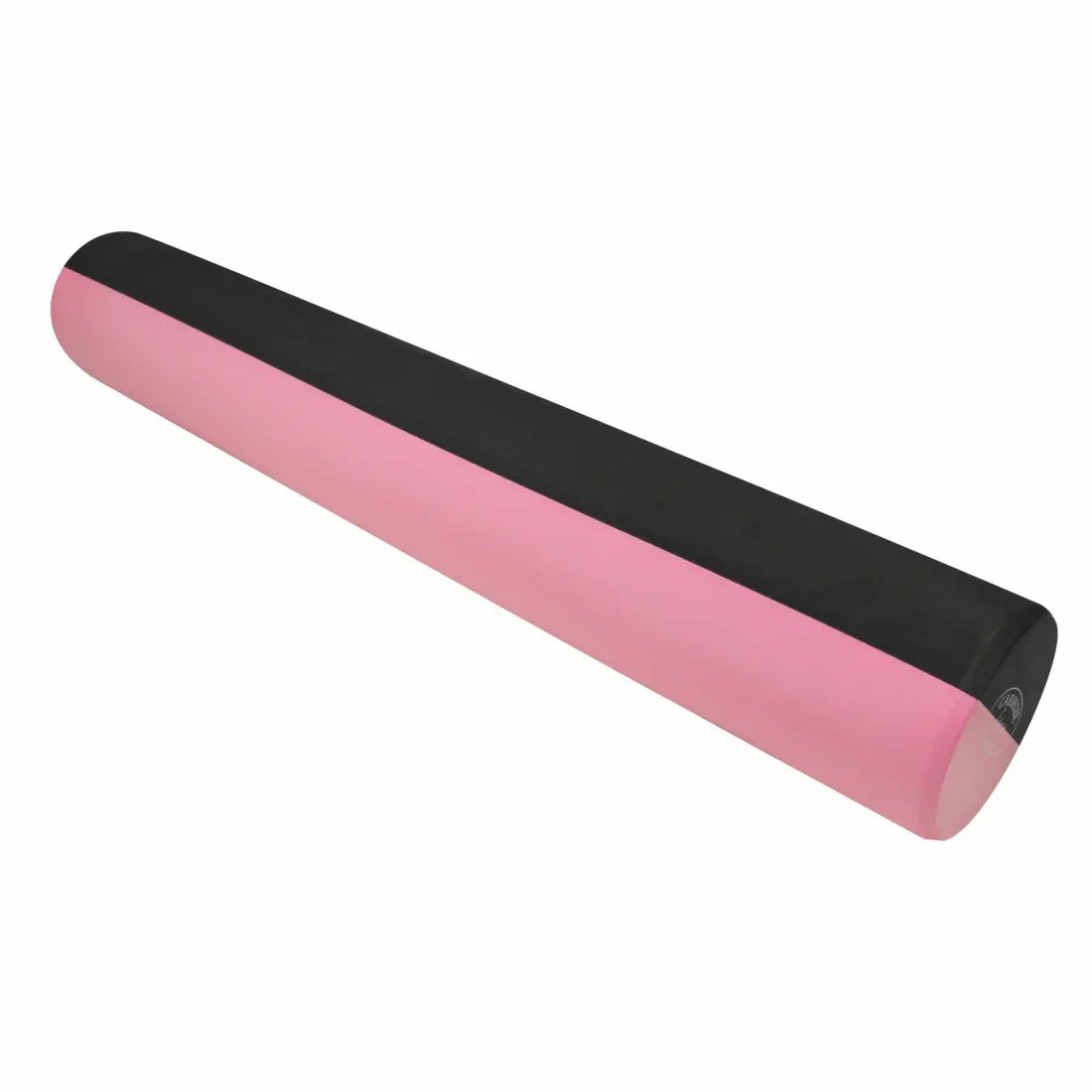 Rulo de Pilates Carnegie EVA, 90x15 cm, de color rosa y negro. Ideal para yoga, masaje y entrenamiento de fascia, fabricado en espuma de alta calidad para ejercicios de fitness y relajación muscular.