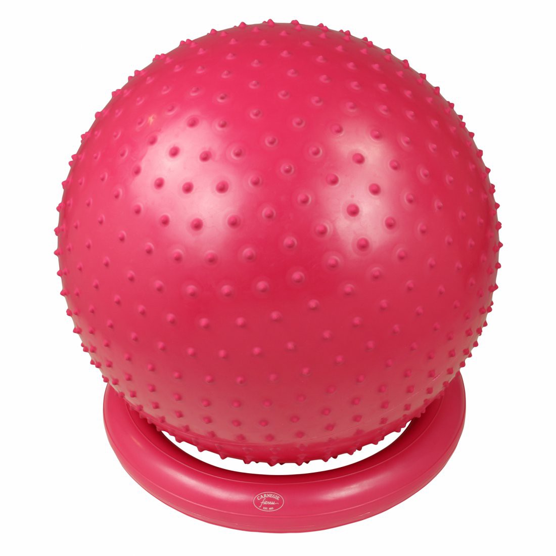 Carnegie Massageball Ø 65 Noppen-Ball Gymnastikball + Pumpe & Ballschale, geeignet für Selbstmassage