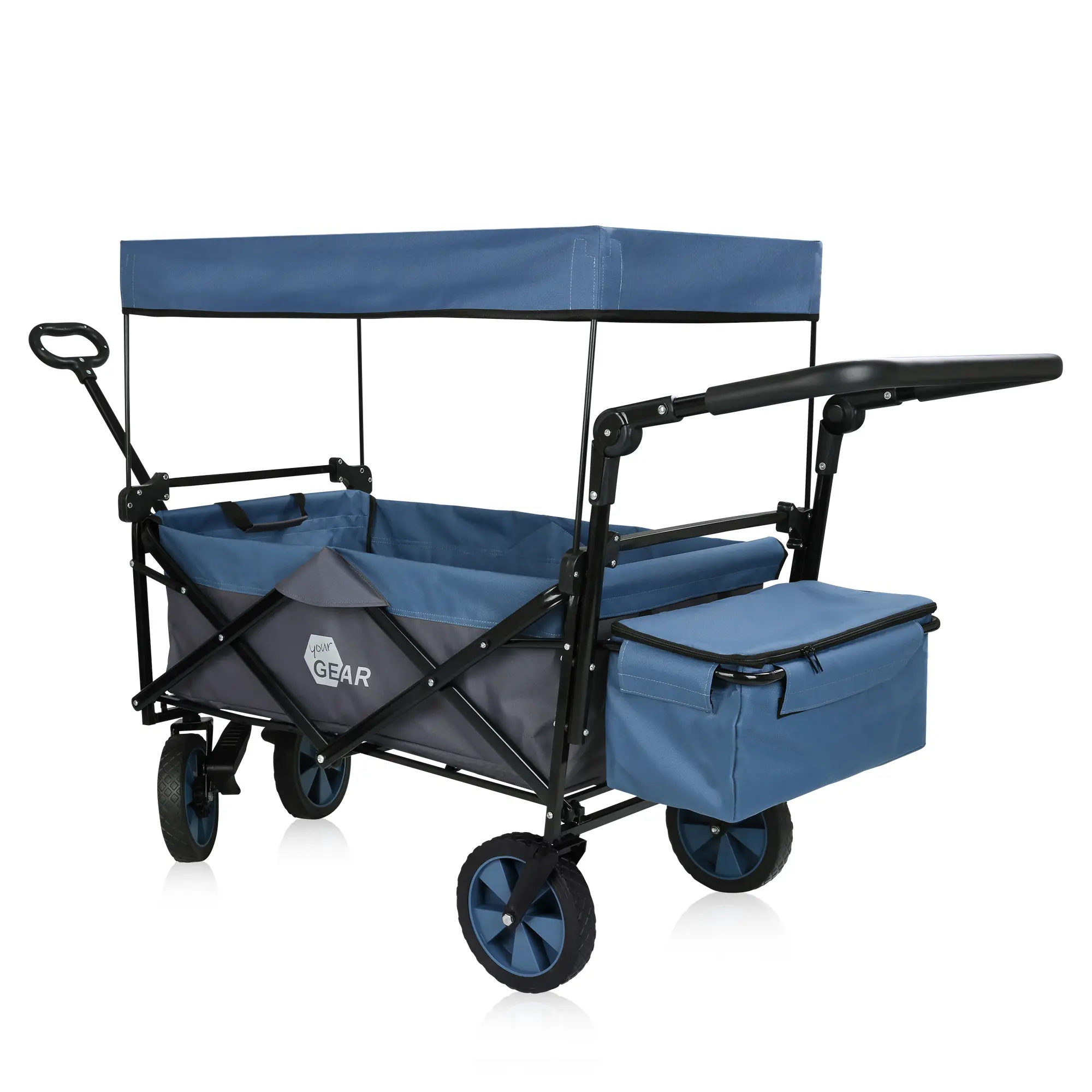 your GEAR Trolley Cirrus XL faltbarer Bollerwagen Ziehen & Schieben Dach Bremsen Kühltasche max 80kg