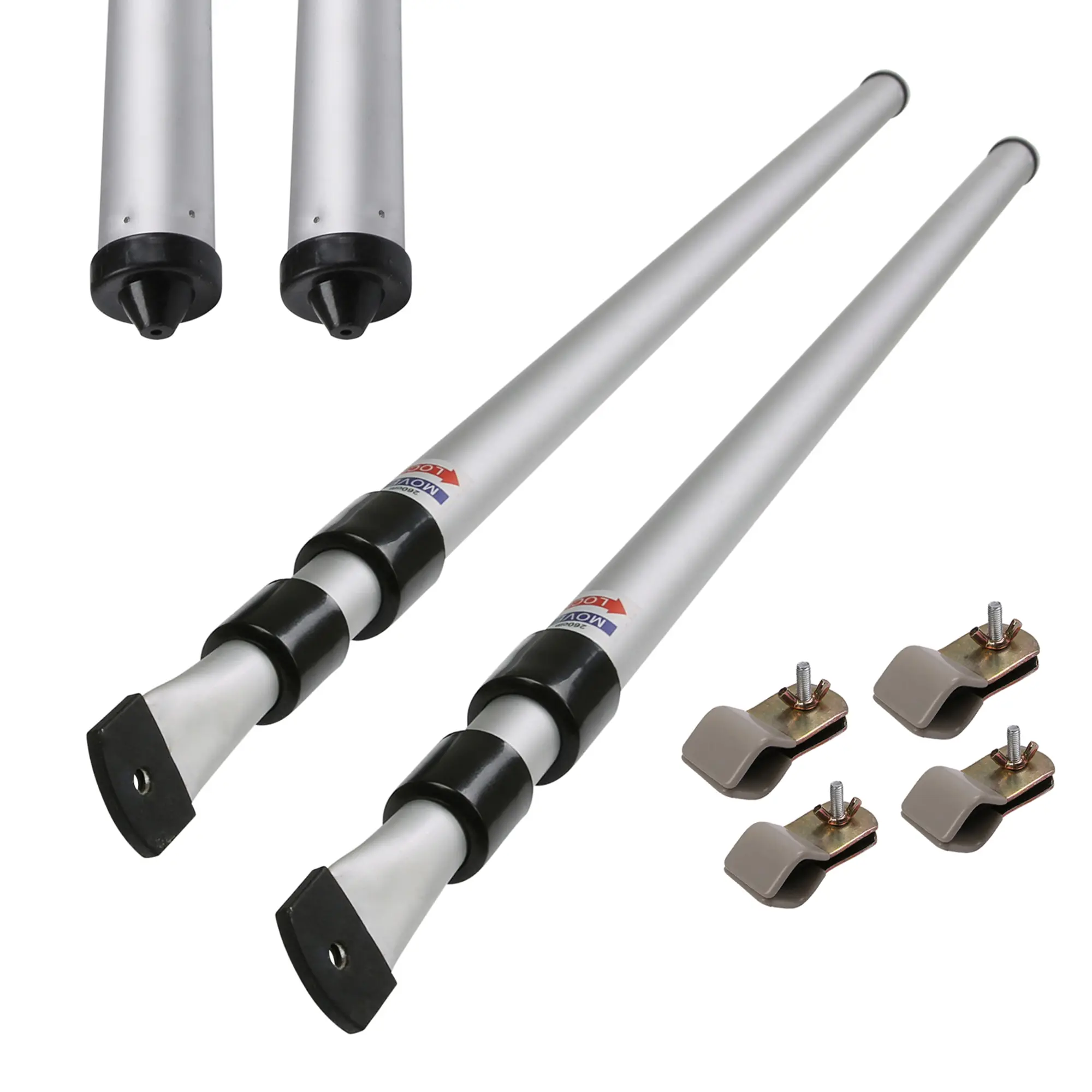 your GEAR Rear Upright Pole Set - 2 x Andruckstange Vorzelt Teilvorzelt Teleskopstange 108 - 260 cm