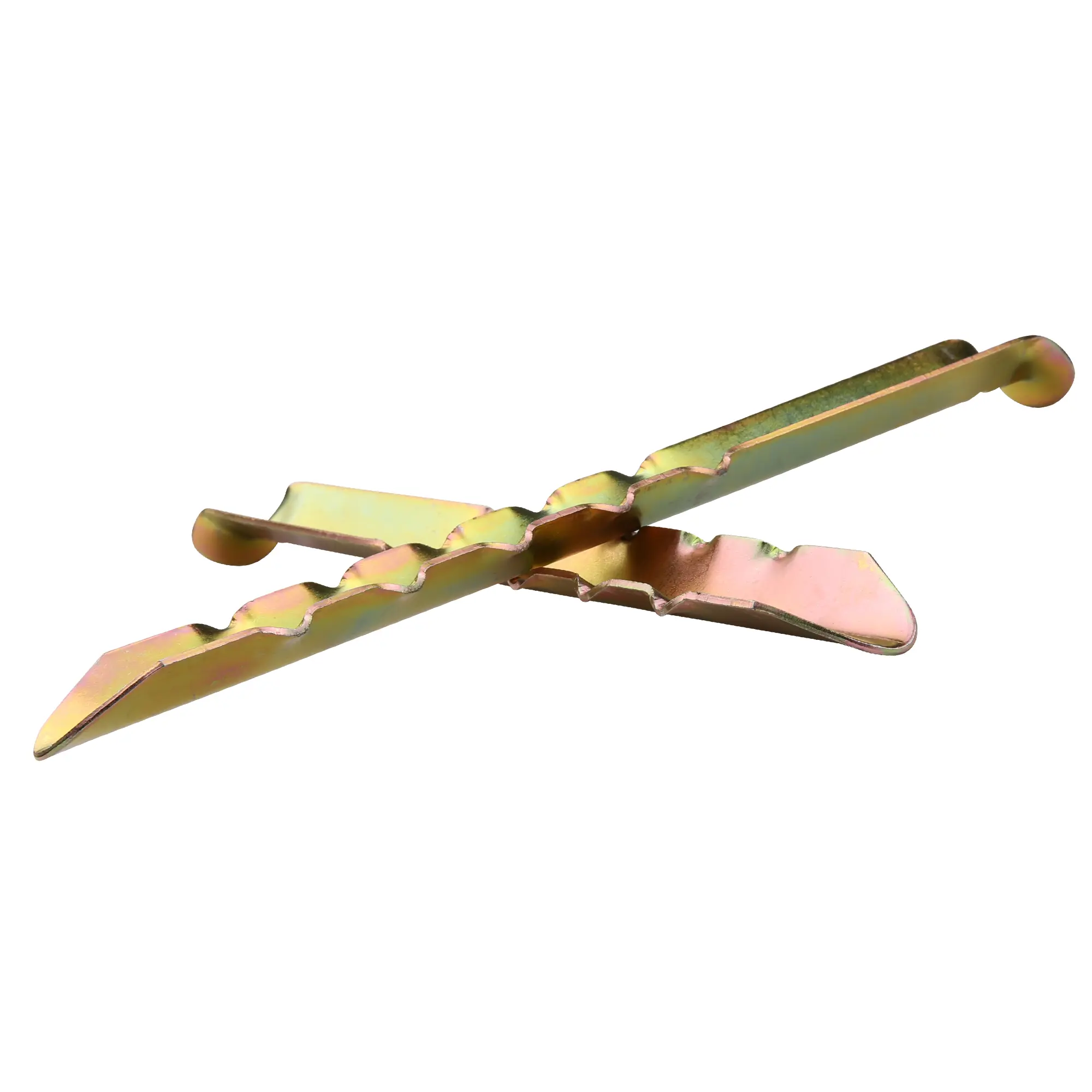 Zelthering your GEAR VX 300 aus Stahl, V-Profil mit Widerhaken, 300 mm lang, goldfarben, robuster Erdnagel zur Zeltbefestigung auf verschiedenen Böden, ideal für Familienzelte und starke Belastungen.