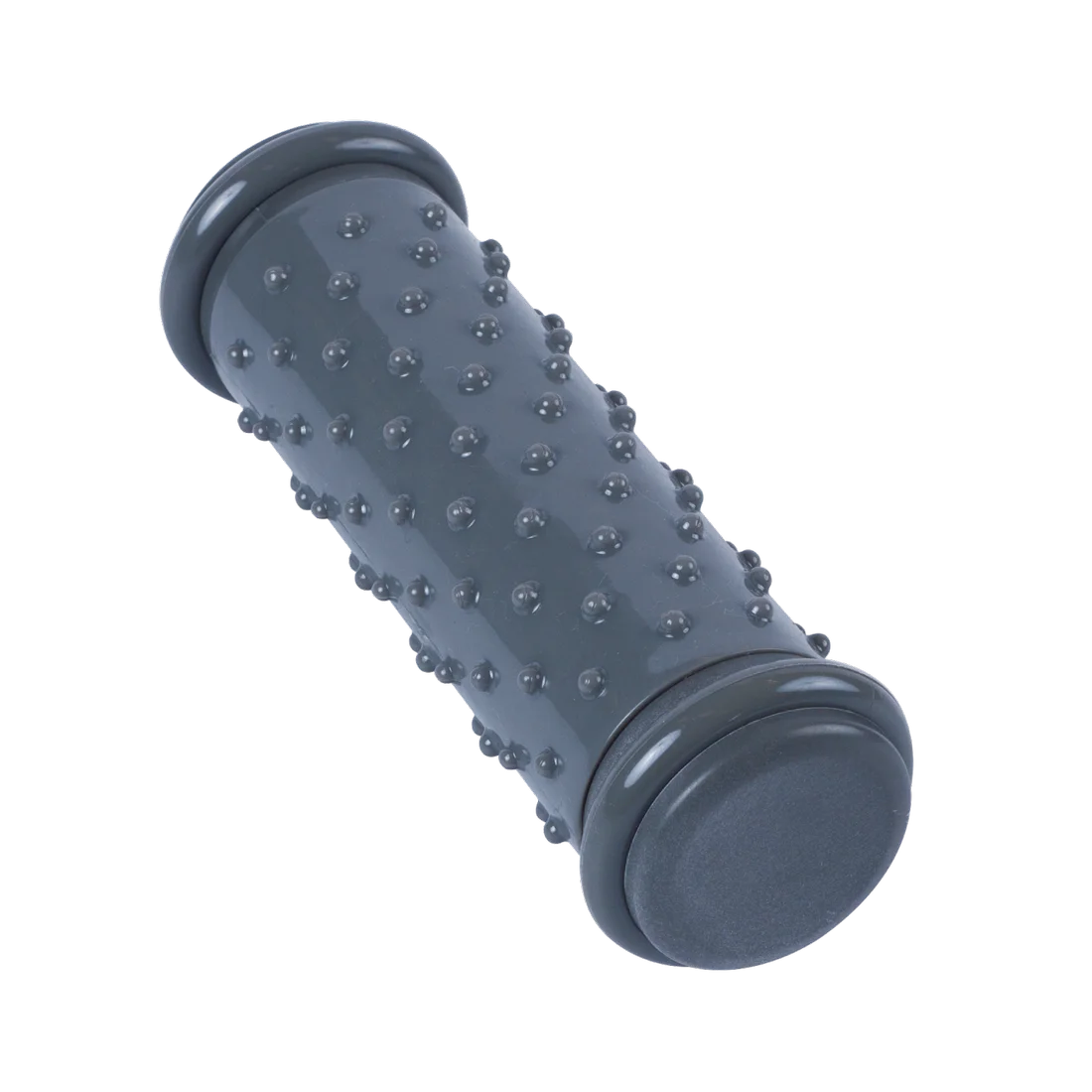 Rodillo masajeador para pies Spirit Hot Cold, color gris, con superficie texturizada de nódulos redondeados para reflexología y estimulación, ideal para masajes fríos o calientes y alivio muscular.