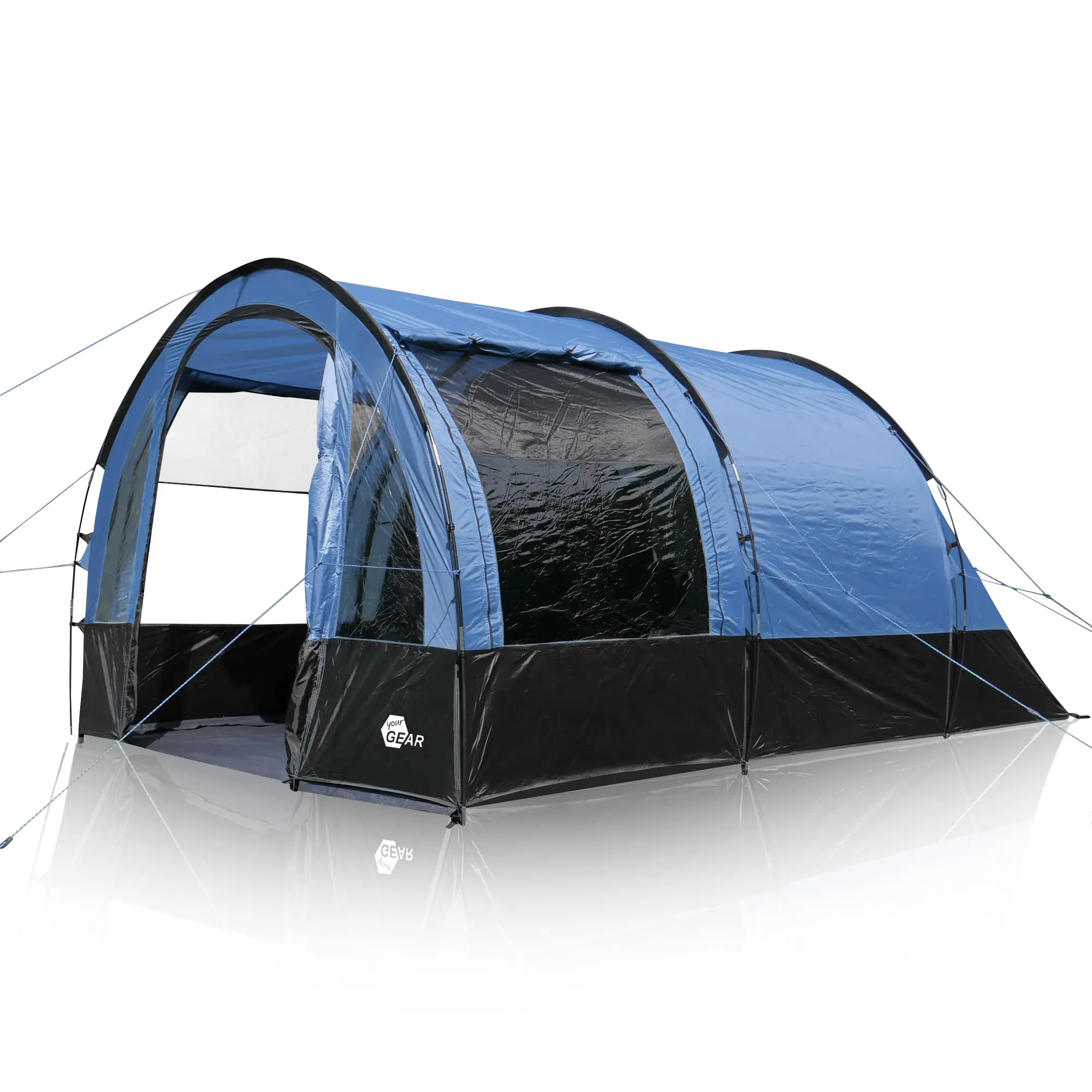 your GEAR Mistral - 4 person tunnel tent, family tent 410 x 250 x 190 cm, UV 50+, 3000 mm