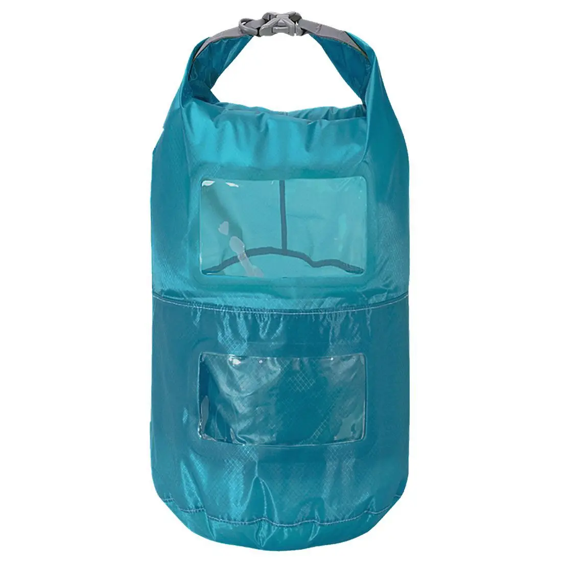 Trekmates Multi Tier Dry Lite Liner 10L - funda ultraligera y compacta con sección transparente y compartimentos