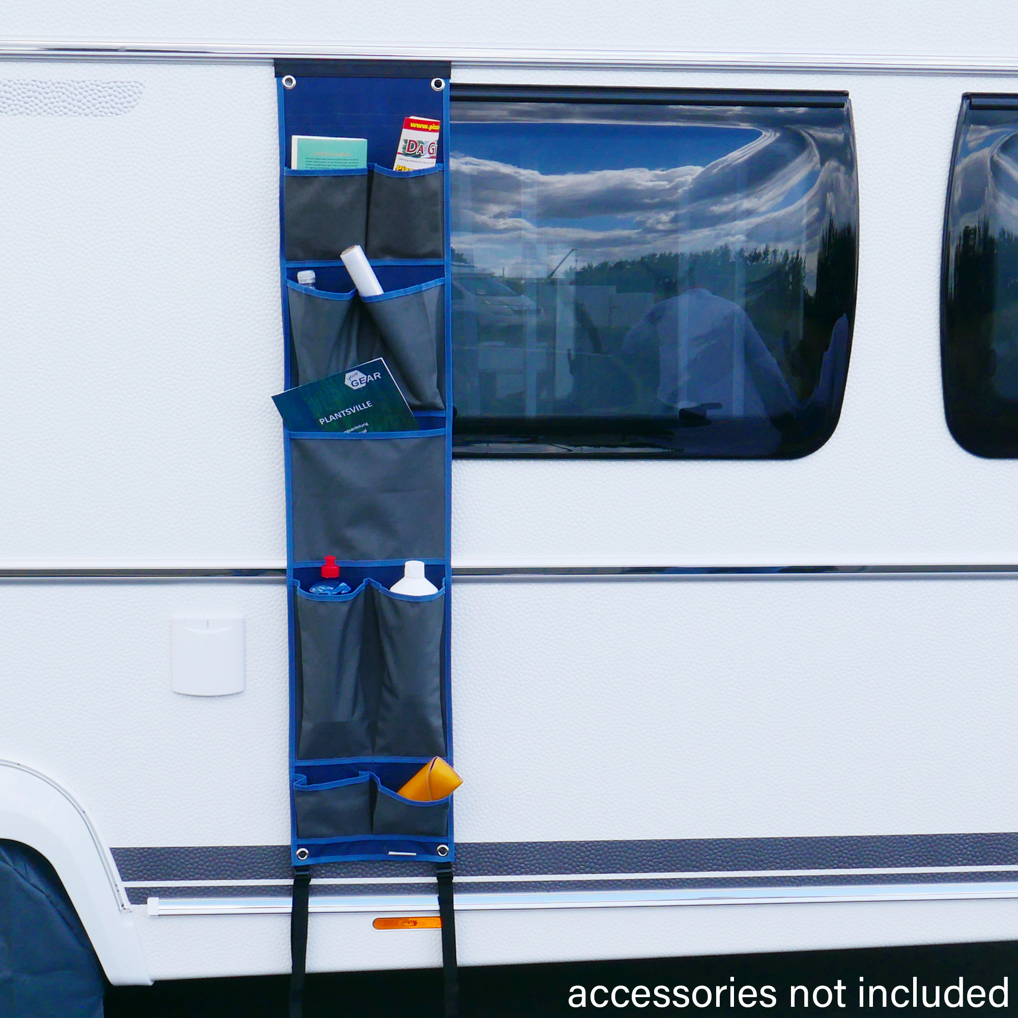 your GEAR Caravan Organizer Pocket - estante colgante tienda toldo caravana 140x30 cm 9 bolsillos