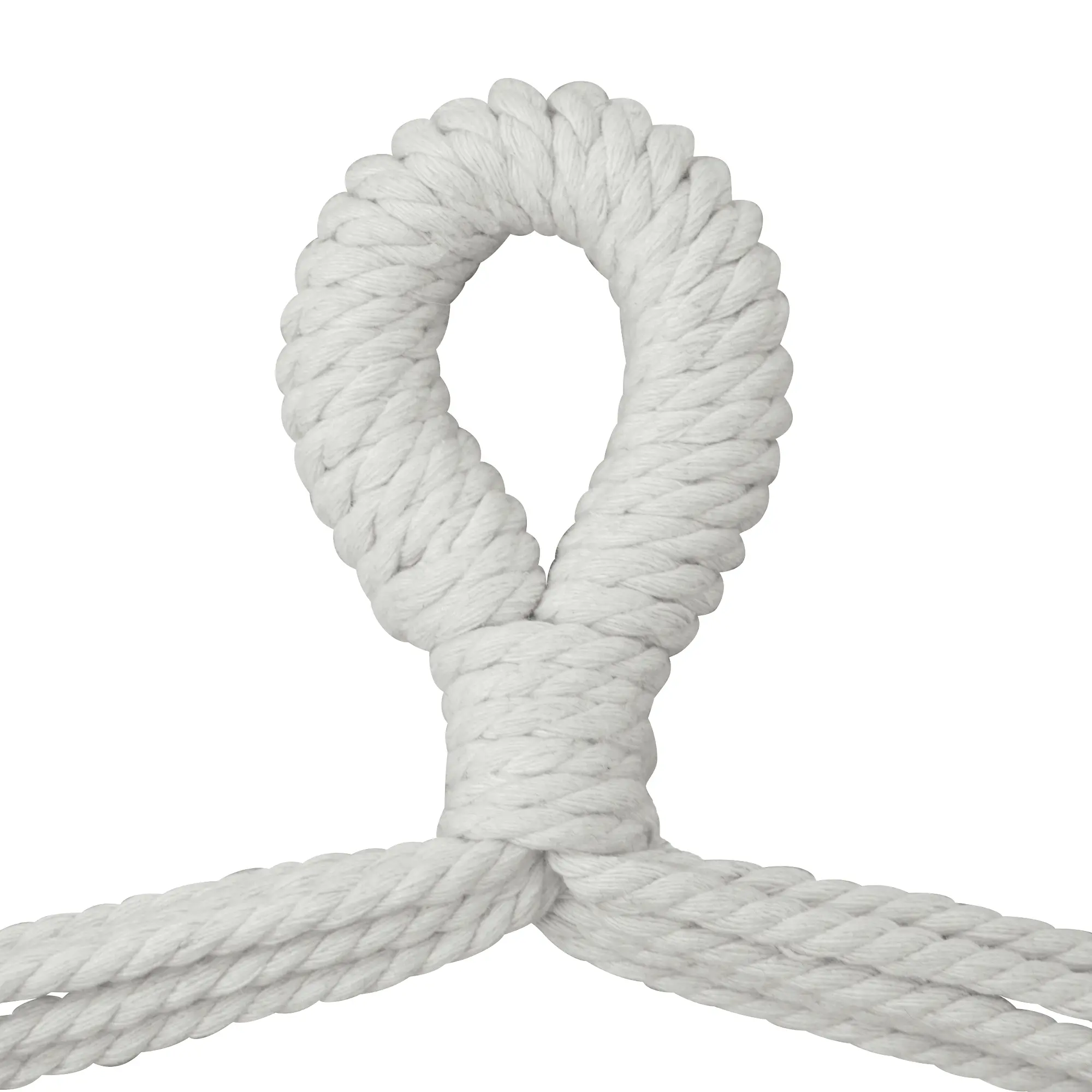 Detalle del lazo de cuerda resistente del Hängesessel yourGEAR Lombok Aqua, muestra la robusta construcción y calidad del material para una carga máxima de 240 kg, ideal para uso en interiores y exteriores.