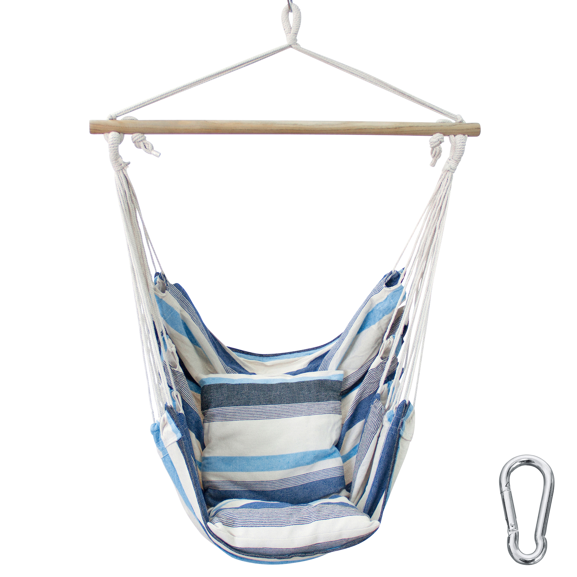 2nd Chance - your GEAR Lombok Aqua Hängesessel mit 2 Kissen Sitz-Hängematte 240kg Hängeschaukel 360° Swing Chair (71172)