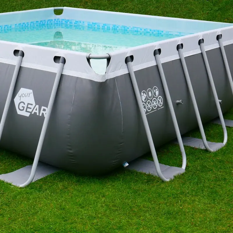 your GEAR Familien Pool 3x3x1m Stahlrahmenbecken Gartenpool Stahlrohrbecken Schwimmbad Planschbecken