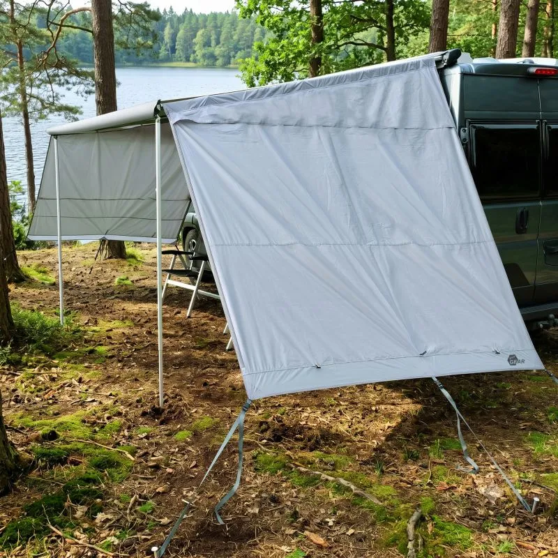 your GEAR Sun + Rain Blocker Side Walls 275cm – Sicht- & Sonnenschutz für Thule & Fiamma F80L