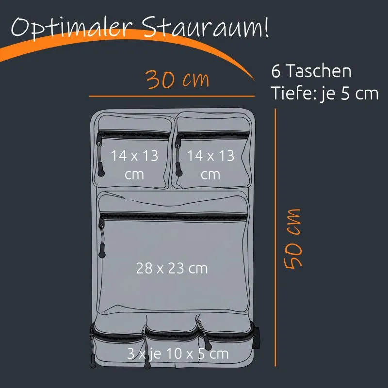 your GEAR Ivera 30x50 - Organizer per garage posteriore camper, pratico portaoggetti da parete