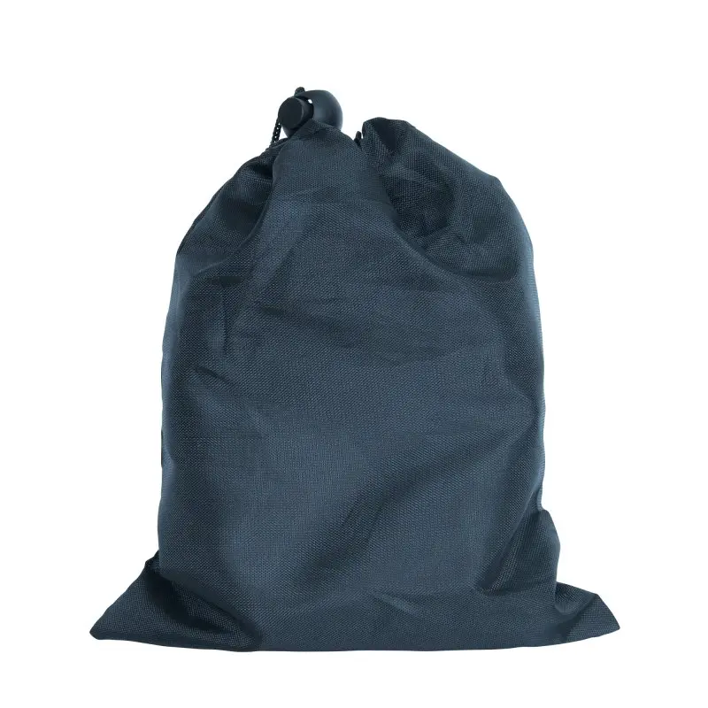 Sac de transport noir yourGEAR pour kit de fixation de hamac, fermeture par cordon, tissu résistant, idéal pour ranger sangles, mousquetons et accessoires, capacité jusqu’à 350 kg.
