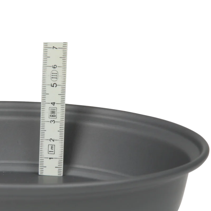 10T Plate Ø 19 cm Campingteller Aluminium Trekking Teller Essteller Geschirr für Camping Trekking Picknick Garten