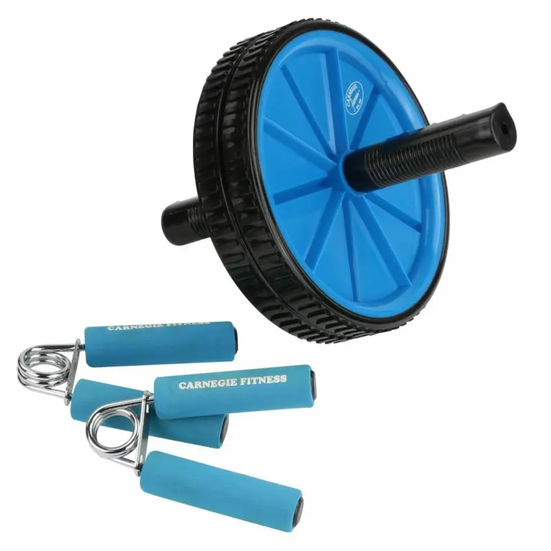 Carnegie TravelGym mobiles Fitnessstudio mit Ab Toner, Fingerhantel, Expander & Springseil