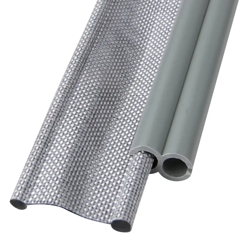 Kit de conexión Keder your GEAR de 430 cm, adaptador gris de PVC con doble canal de 7 mm a 5,8 mm, ideal para unir toldos o avancés a la marquesina de caravana o autocaravana.