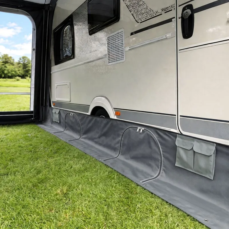 your GEAR Draftskirt - jupe de bas de caisse 650 x 60 cm caravane camping-car avec rangements