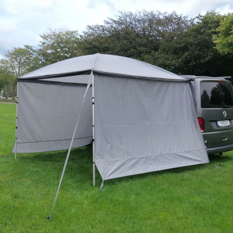 your GEAR Parasol - Toldo parasol autobús Multivan autocaravana 260 x 260 cm 2 x pared lateral lona