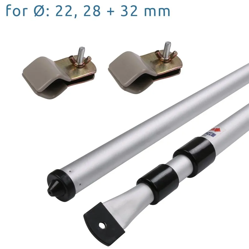 2nd Chance - your GEAR Upright Pole Set - 2 x Sturmstange, Vorzelte, Luftvorzelte, Teleskopstange 108-260 cm (71231)