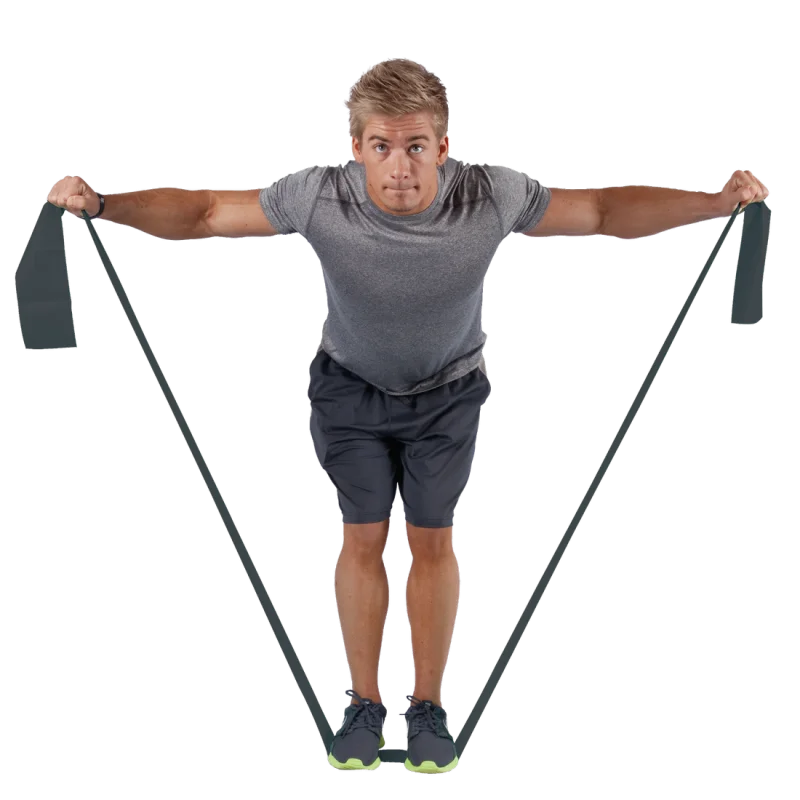 Spirit Fitnessband 27 kg Band Expander LATEXFREI 22,8 m Rolle, Ideal für jedes Leistungsniveau